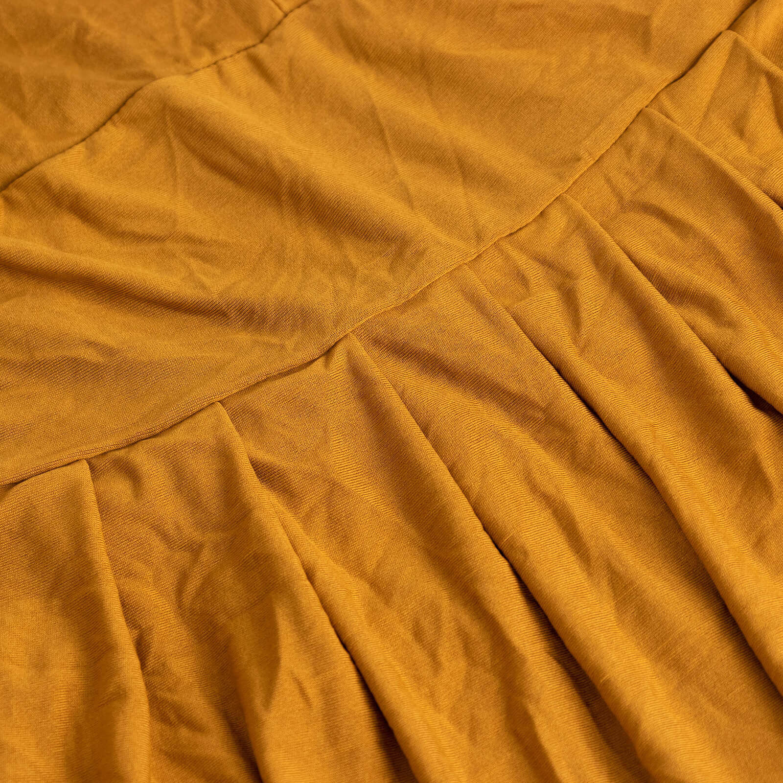 Gold Spandex Stretch Chair Cover with Ruffle Pleated Skirt - Ideal for Banquets!