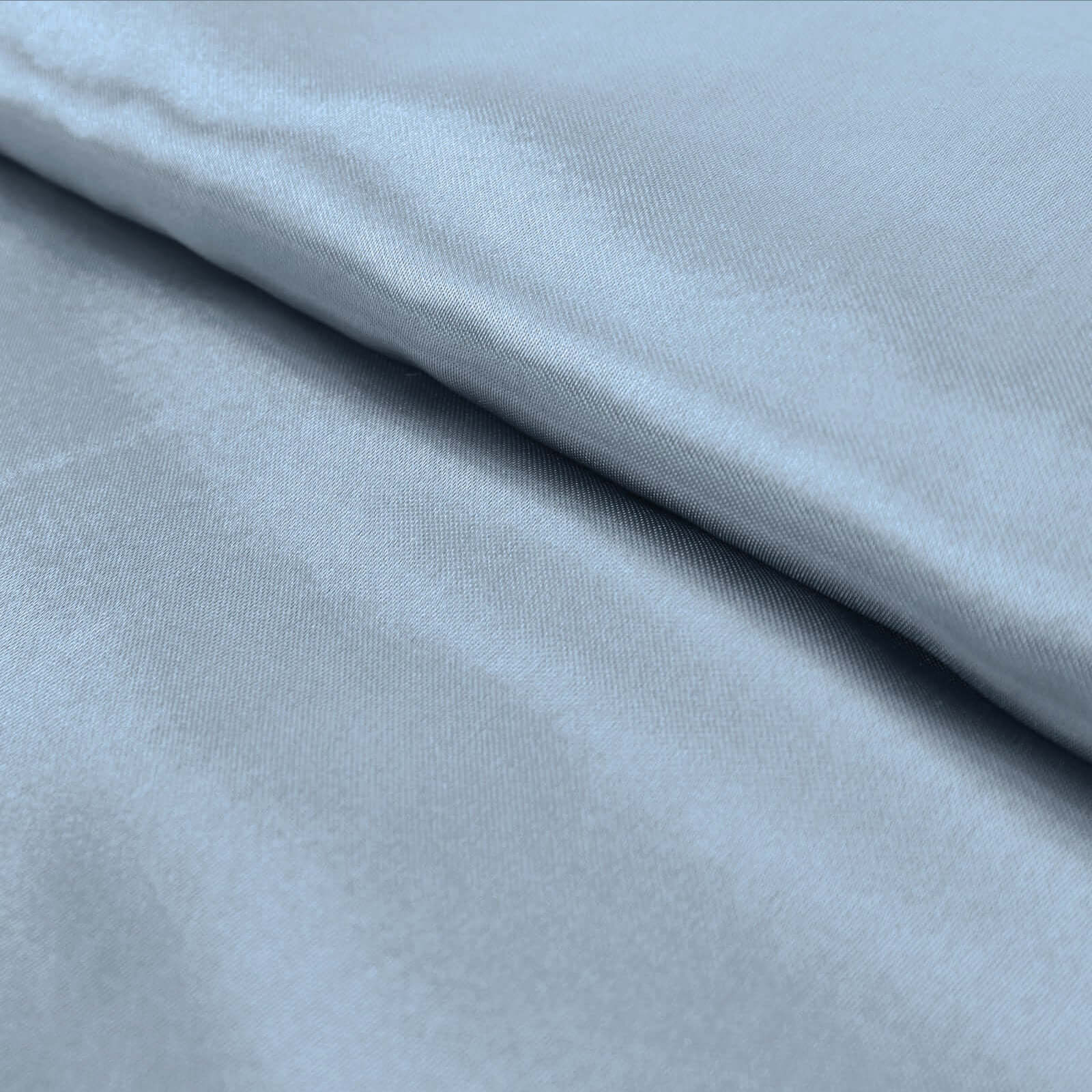 10 - Yard x 54 - Inch Dusty Blue Unfinished Satin Fabric Bolt