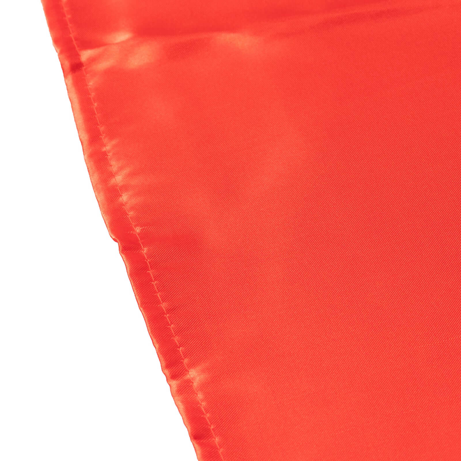Stylish Seamless Red Satin 132-inch Round Tablecloth for Events