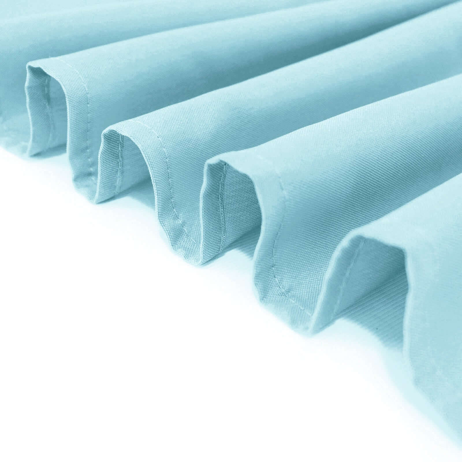 Get This Light Blue 90-Inch Round Polyester Tablecloth - Stain & Wrinkle Free!