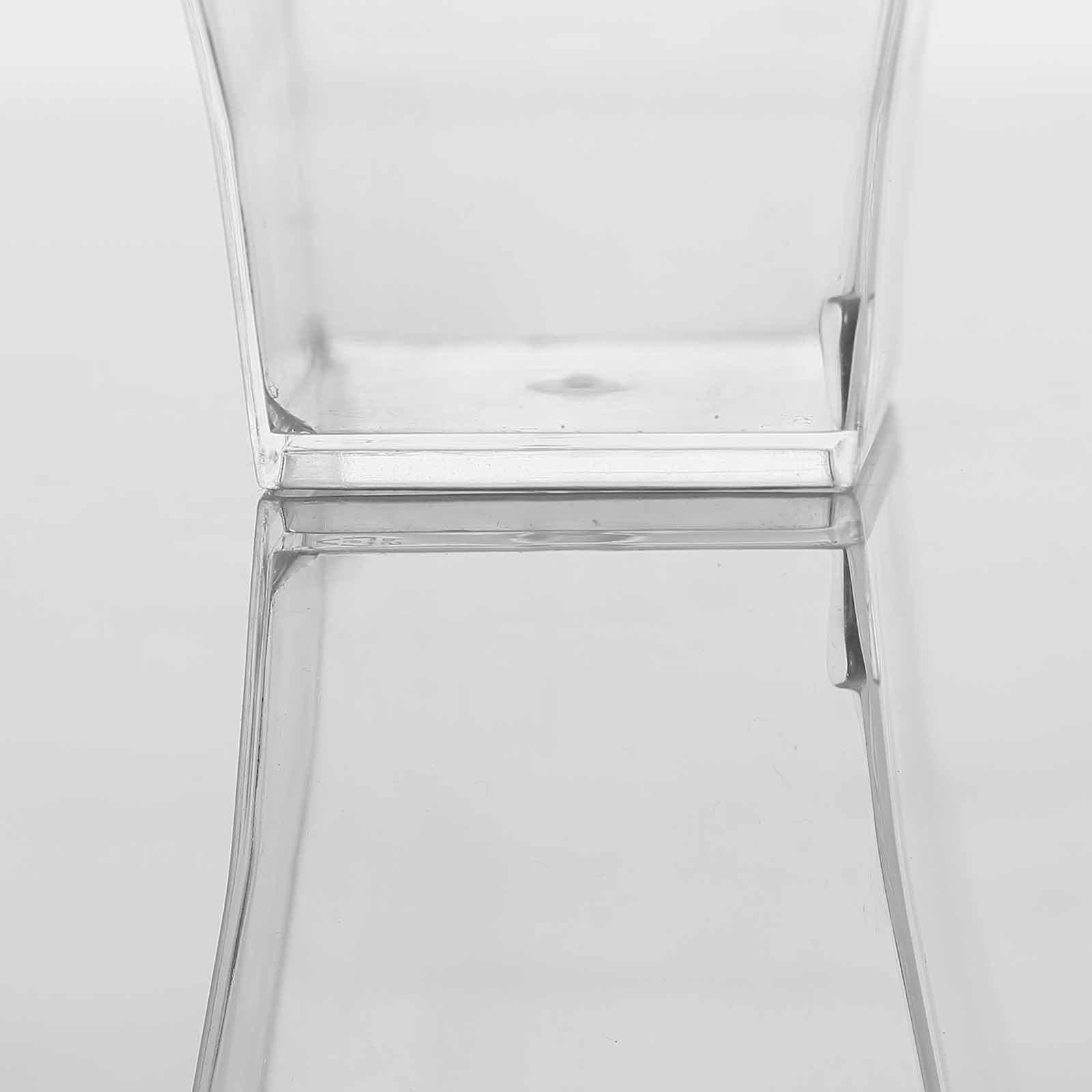 24-Piece Set of Clear Plastic Square Shot Glasses - 2oz Durable Disposable Drinks Glasses