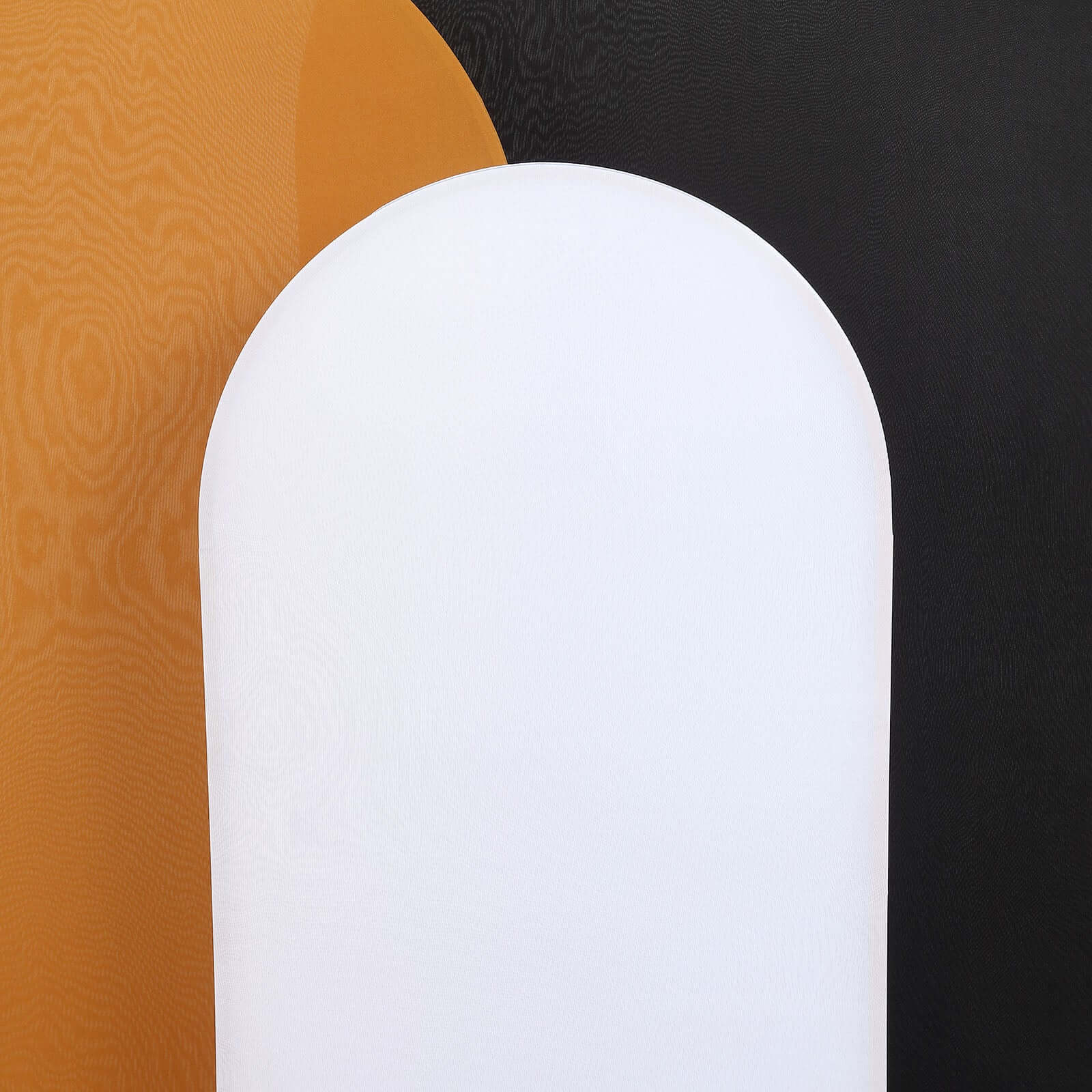 Hot Sale! 5ft Matte White Spandex Fitted Cover for Round Top Wedding Arch Backdrop Stand