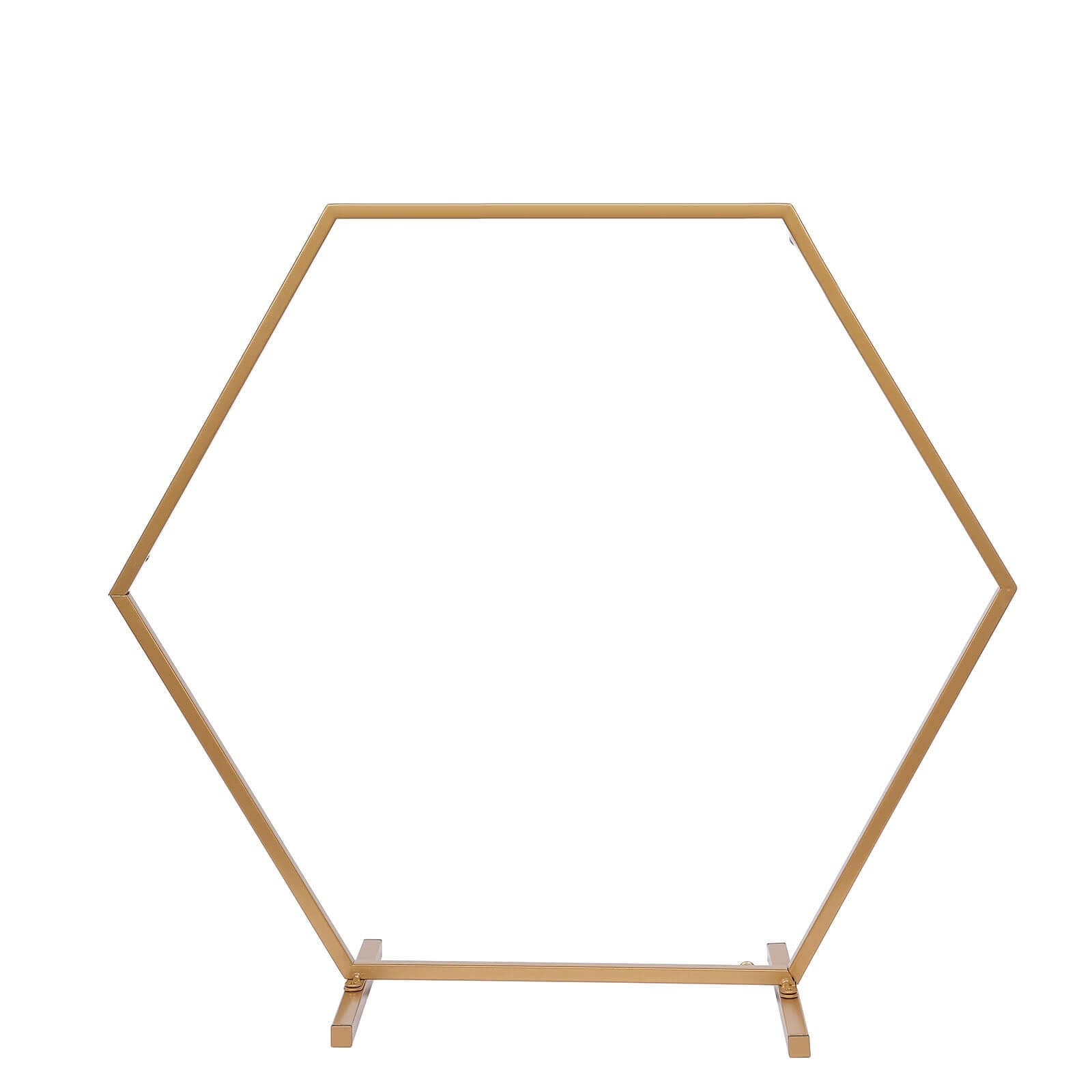 Hot Sale! Gold Metal Hexagon Self - Standing Wedding Arch Table Centerpiece 21