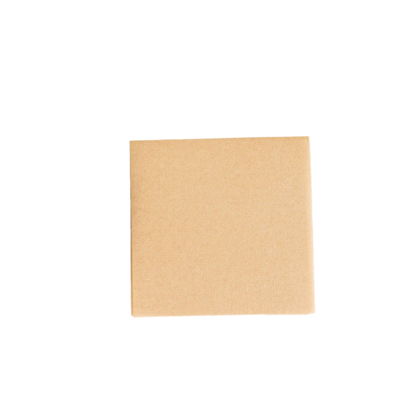 20-Pack 5x5 Natural Linen-Like Airlaid Napkins - Super Absorbent
