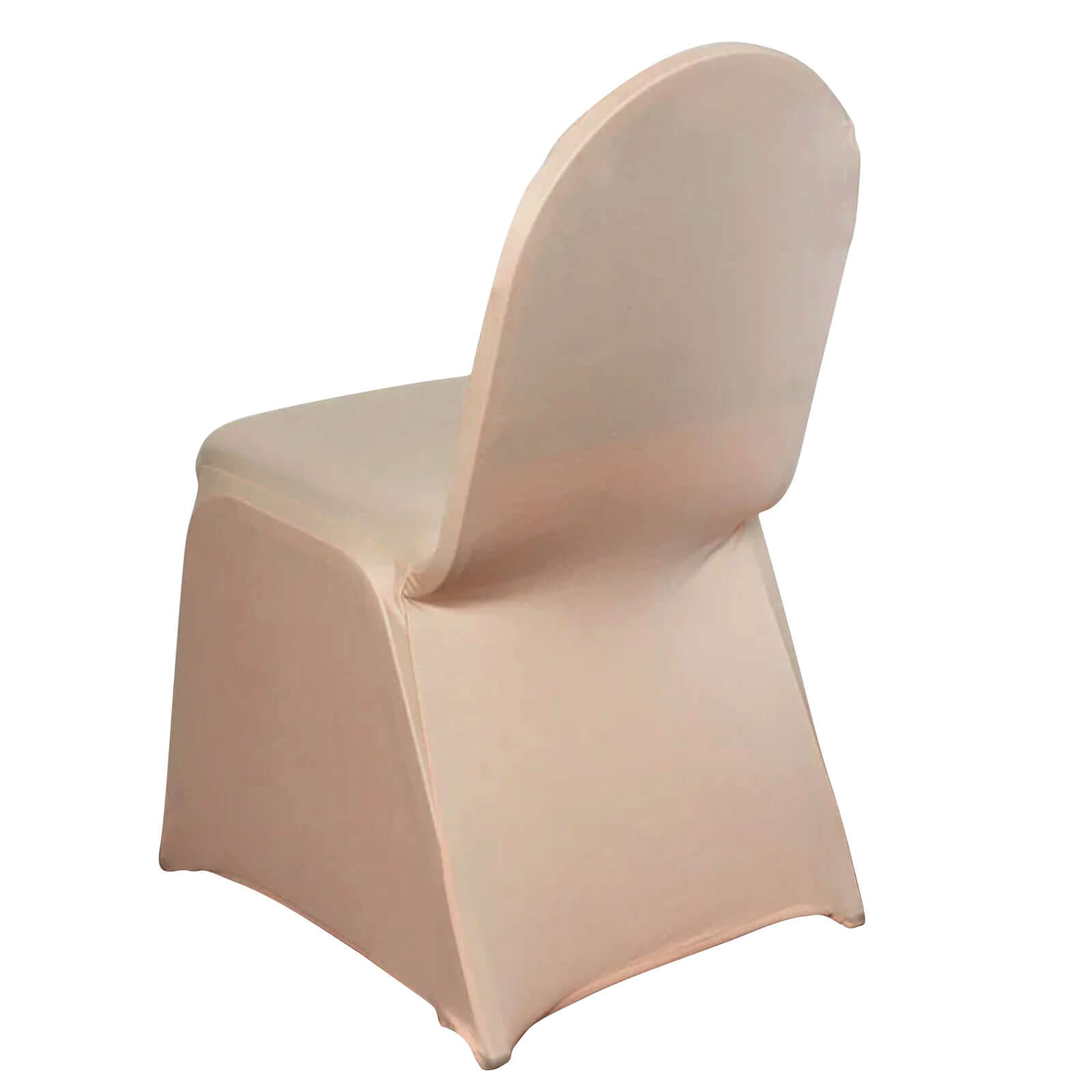 Hot Sale! Nude Spandex Stretch Slip-On Chair Cover for Banquet Chairs, 160GSM Fabric