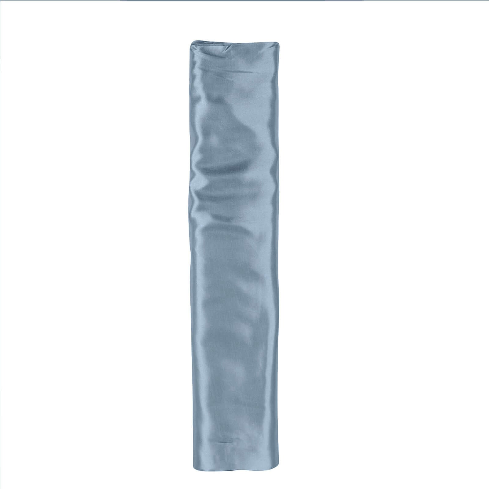 10 - Yard x 54 - Inch Dusty Blue Unfinished Satin Fabric Bolt