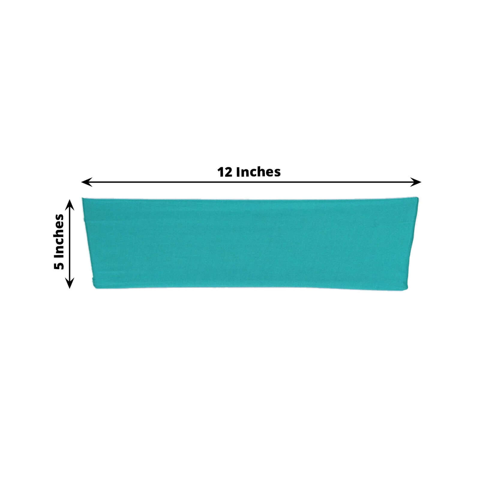 Hot Deal! 5-Pack Turquoise Stretch Spandex Chair Sashes, 5x12