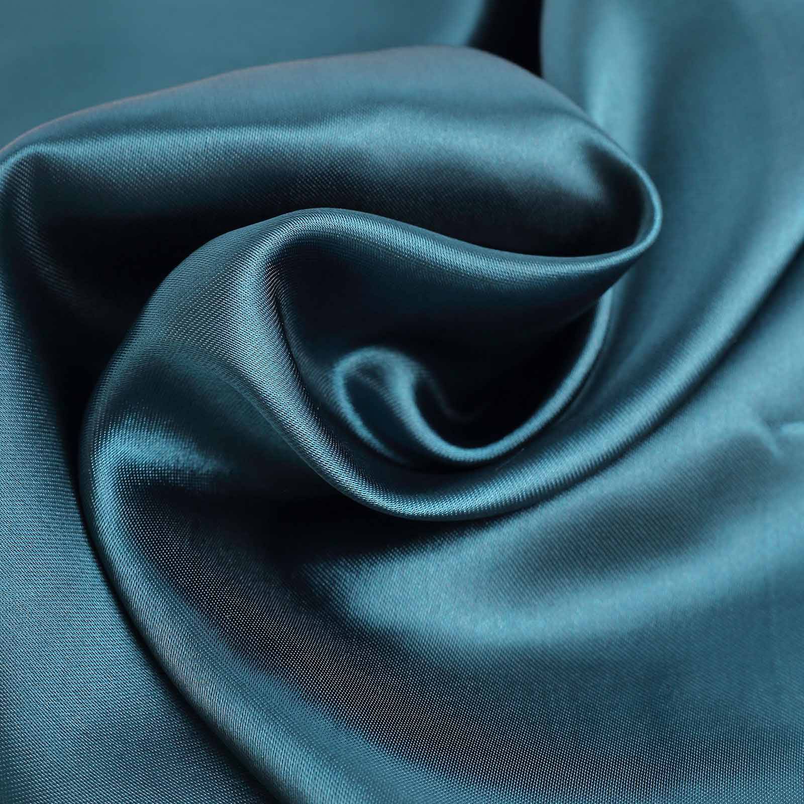 Huge Discount! 10-Yard by 54-Inch Peacock Teal Satin Fabric Bolt for Various Uses