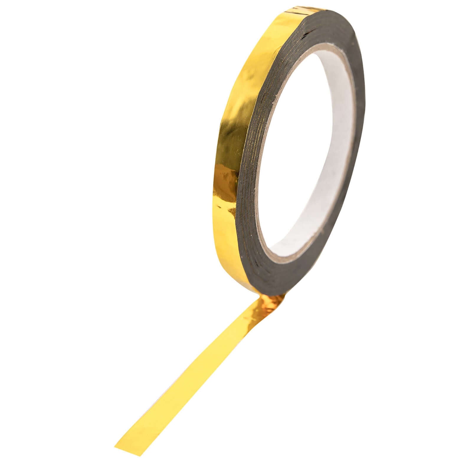 Hot! 100 Yds 0.75' Gold Metallic Polyester Adhesive Tape for DIY Crafts