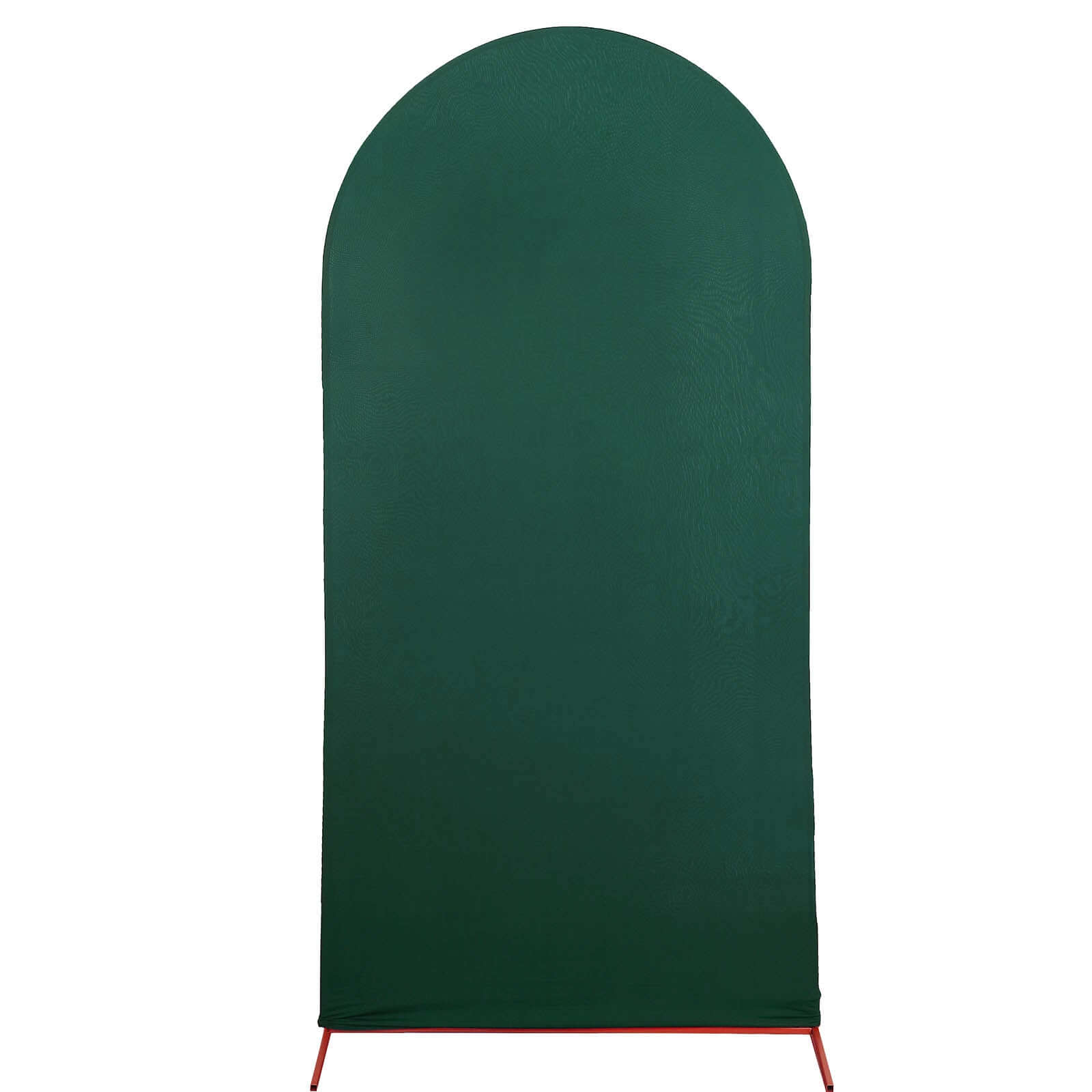 7ft Double - sided Matte Hunter Emerald Green Spandex Fitted Cover for Round Top Wedding Arch
