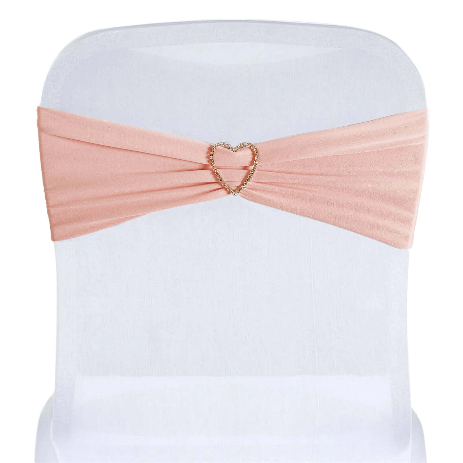 Hot Deal! 5-Piece Set of Dusty Rose Stretch Spandex Chair Sashes for Weddings and Events