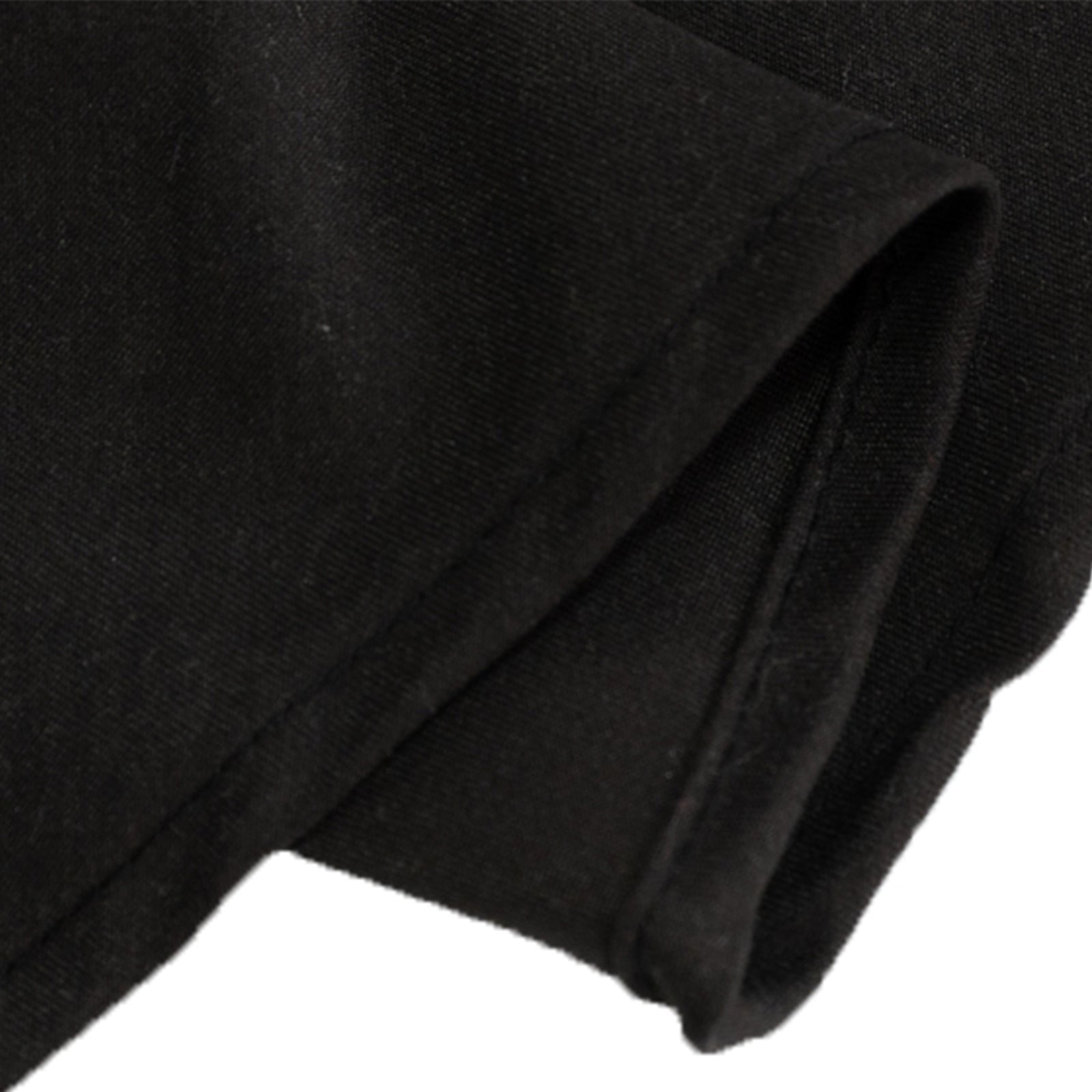 Exclusive 90-Inch Wrinkle-Resistant Black Cotton Blend Round Tablecloth for Events