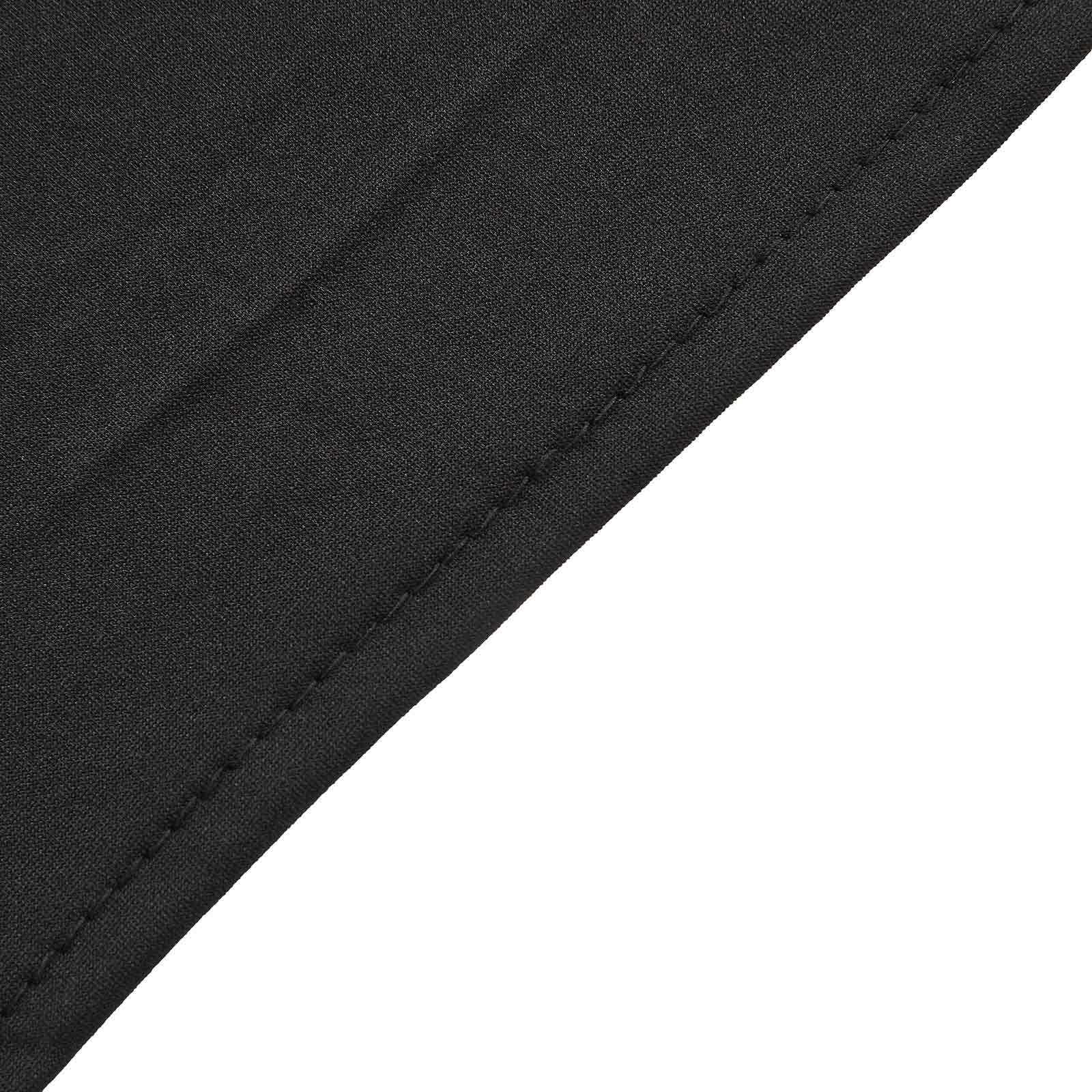 Exclusive 8ft Black Spandex Fitted Cover for Half Moon Wedding Arch Backdrop Stand