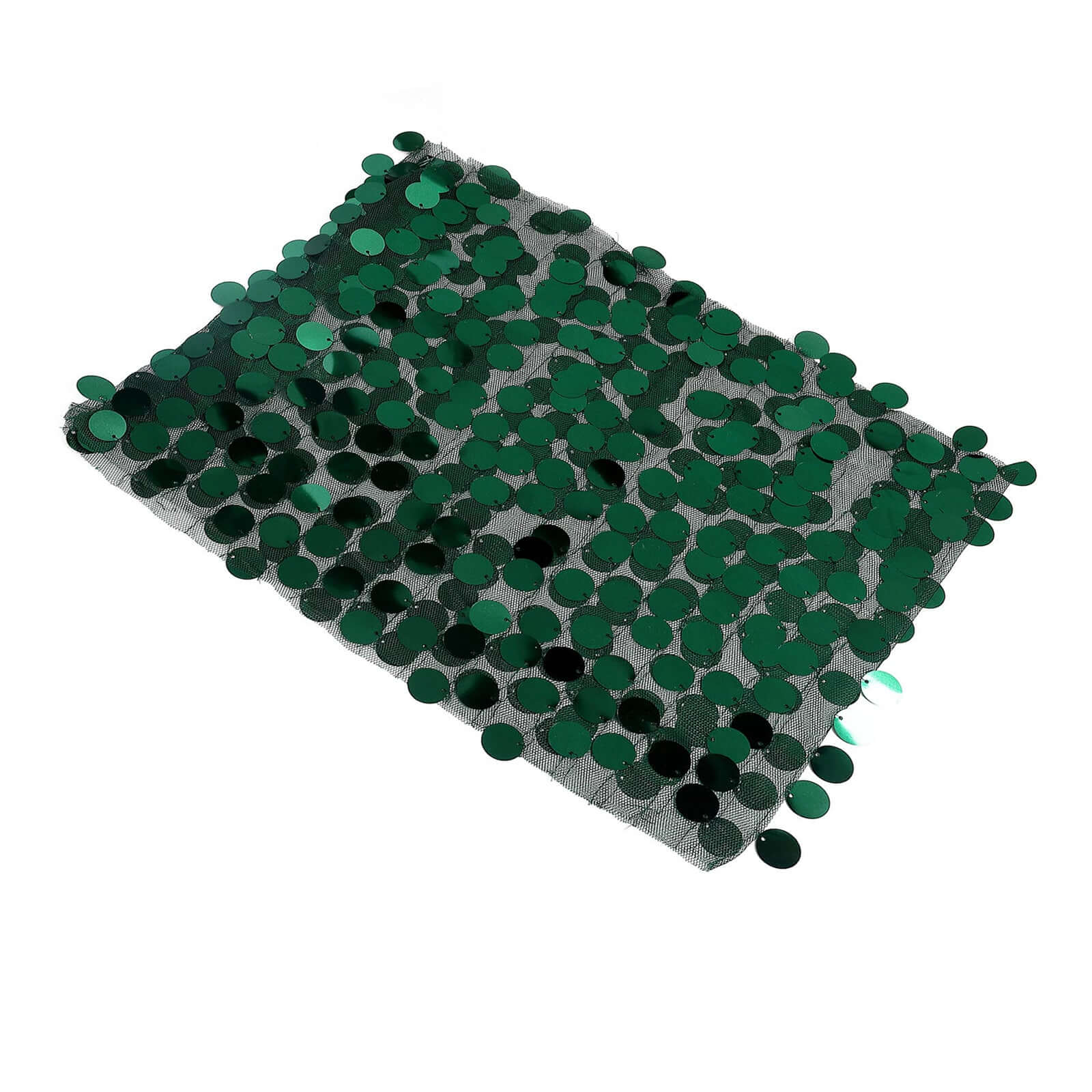 5-Pack Hunter Emerald Green Payette Sequin Chair Sash Bands - Ideal Decor for Weddings & Gatherings