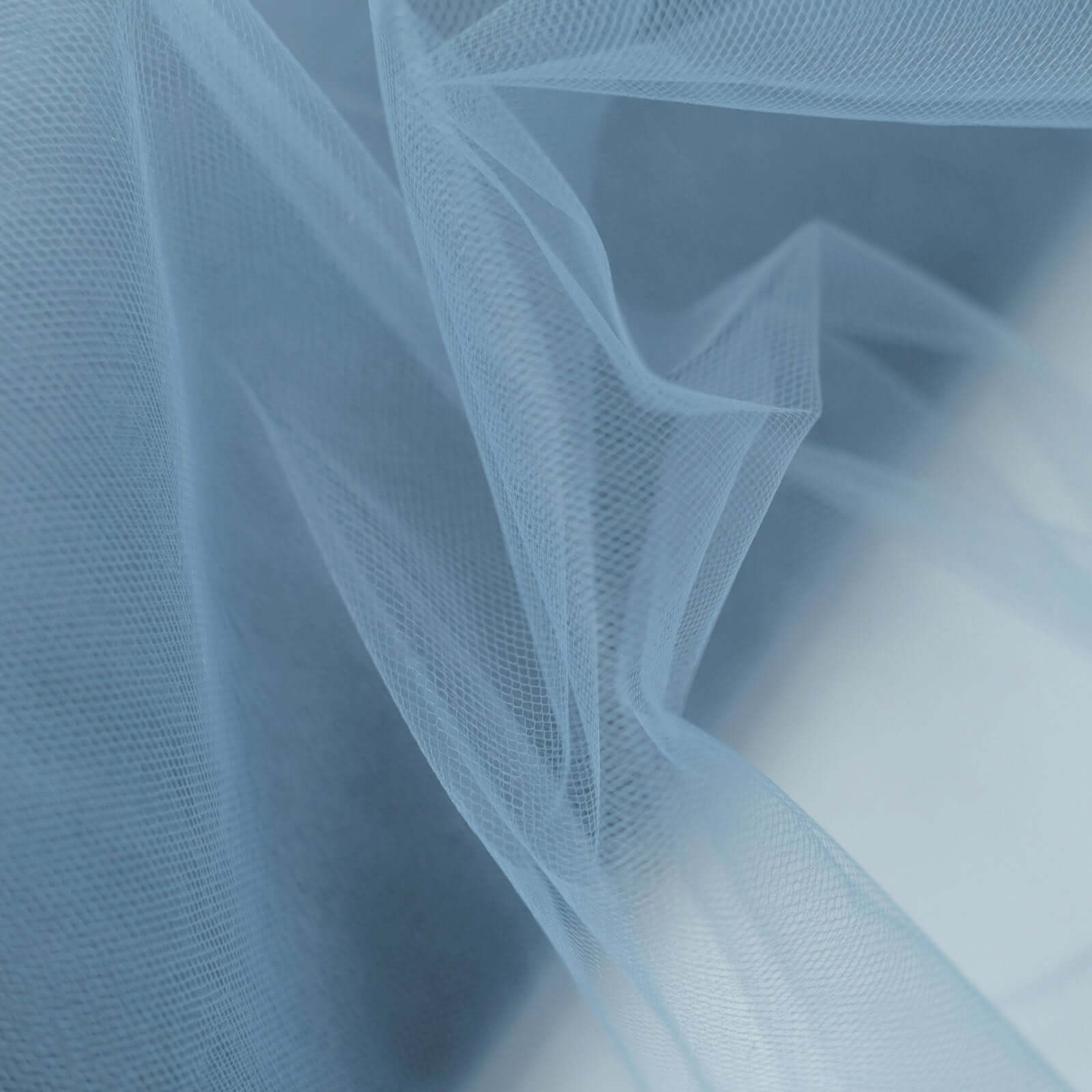 Hot Deal! 54-Inch Wide by 40-Yard Long Dusty Blue Nylon Tulle Fabric Roll for DIY Crafts
