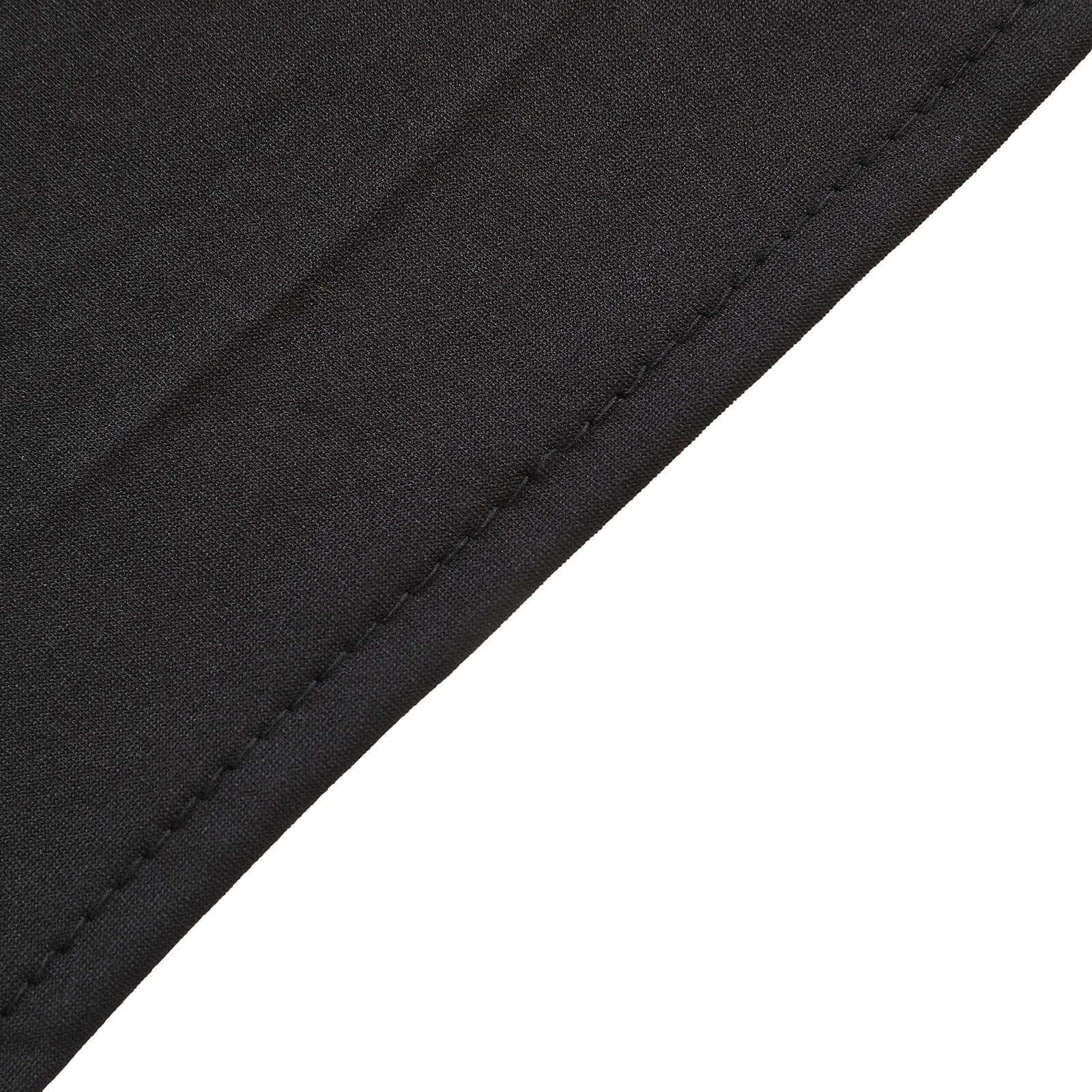 Exclusive 5ft Matte Black Spandex Fitted Cover for Round Top Wedding Arch