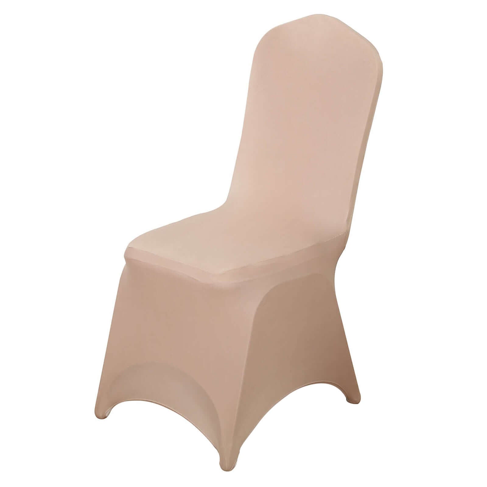Hot Sale! Nude Spandex Stretch Slip-On Chair Cover for Banquet Chairs, 160GSM Fabric