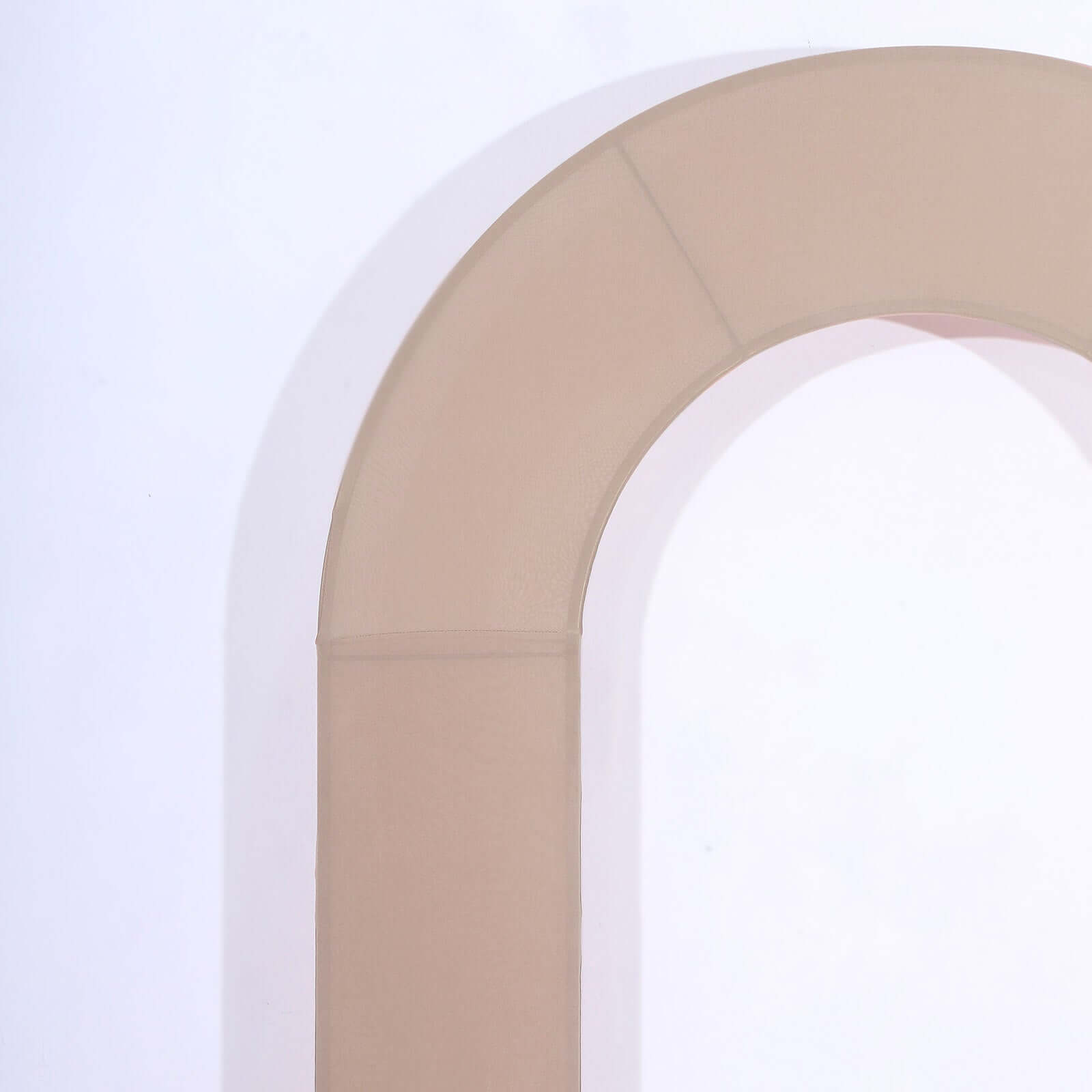 Hot! 8ft Nude Spandex U-Shaped Wedding Arch Cover, Double-Sided Slipcover
