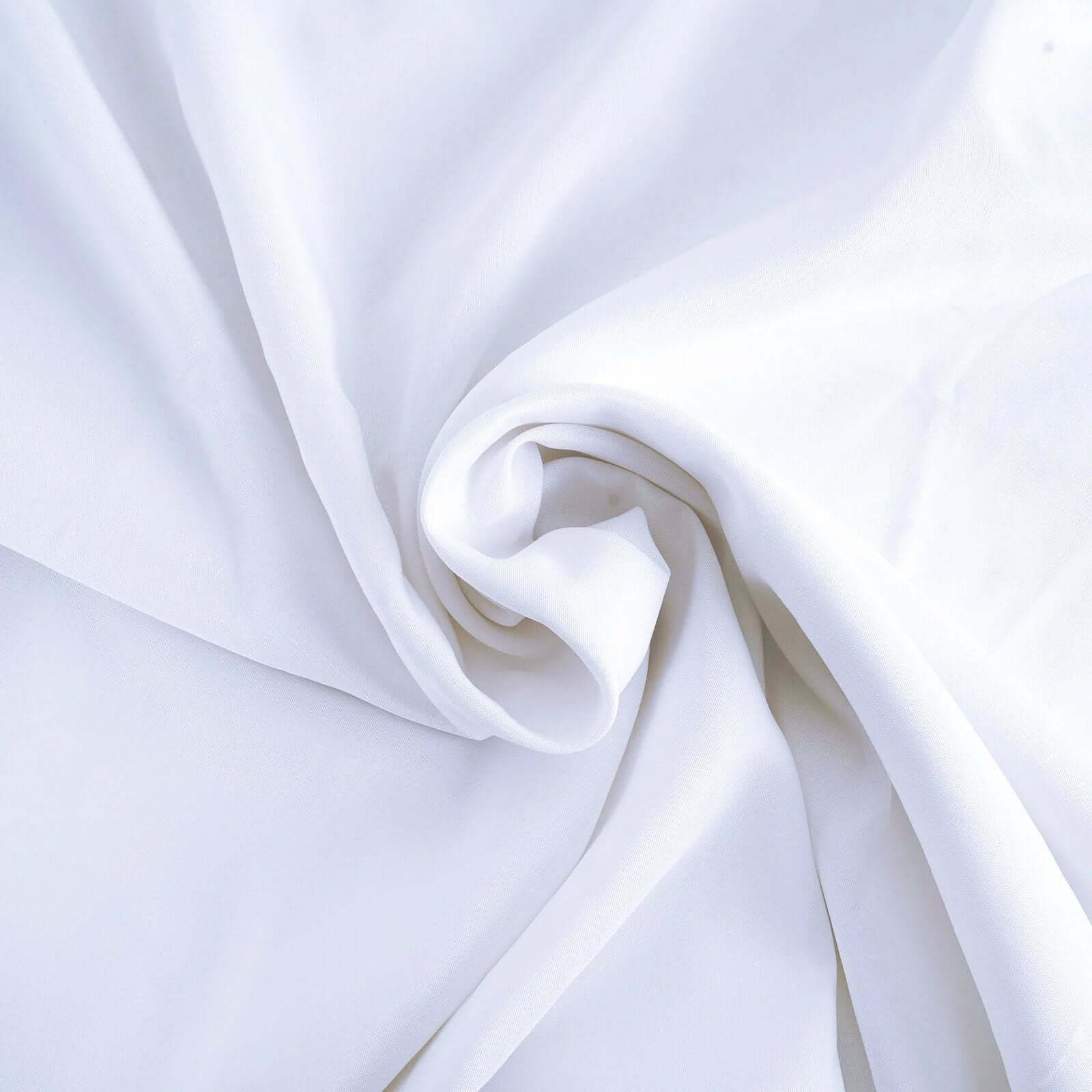 10-Pack White Polyester Slip-On Chair Covers for Banquets - Stain & Wrinkle Resistant