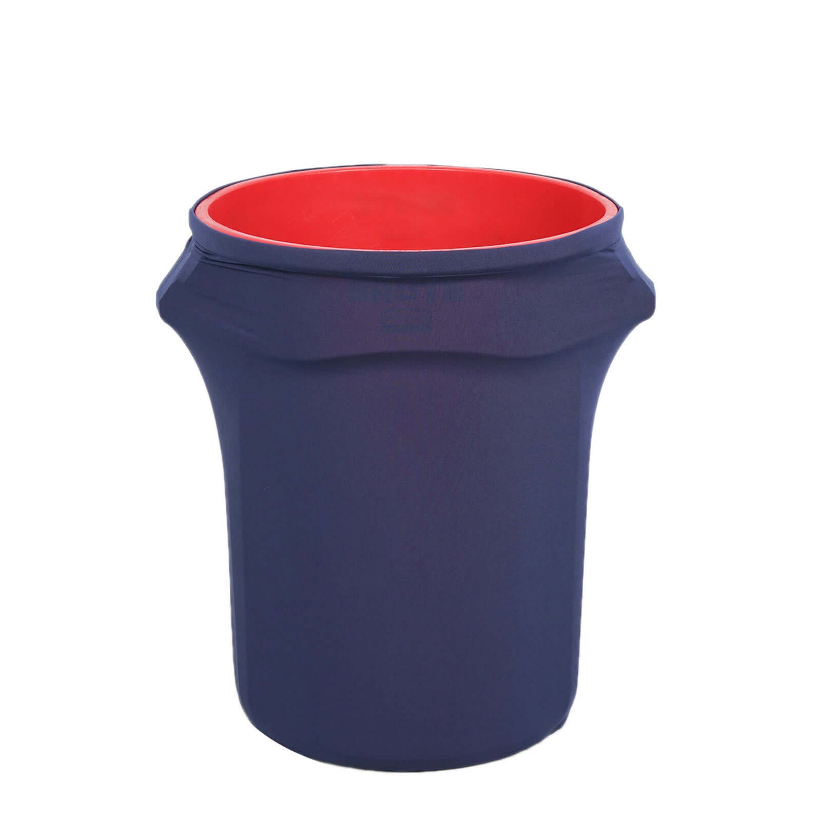Special Offer! Navy Blue 4 - Way Stretch Spandex Round Trash Bin Cover for 41 - 50 Gallons