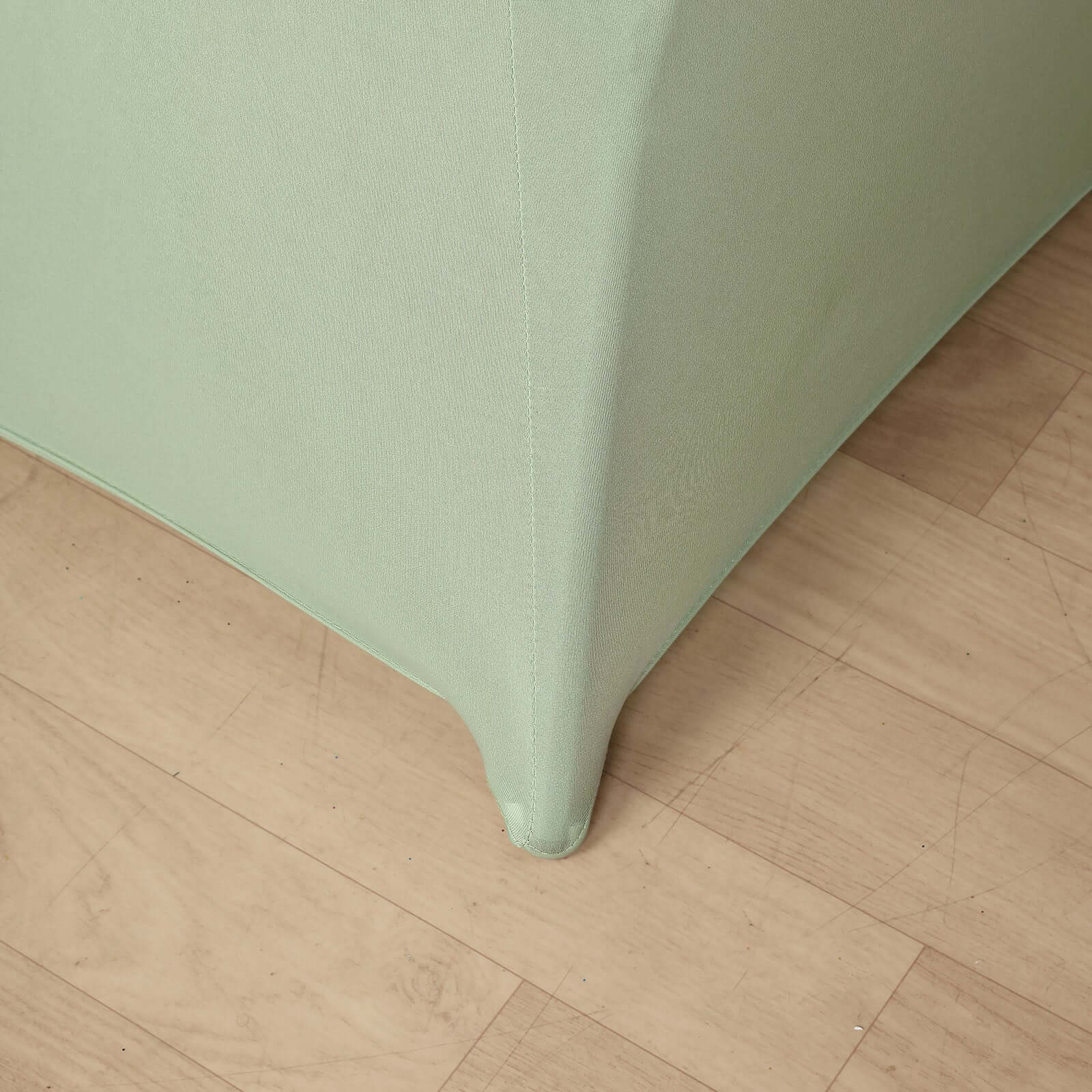 Sage Green Spandex Stretch Fitted Highboy Cocktail Table Cover - Easy Maintenance, Fits 24-32 Inch Tables