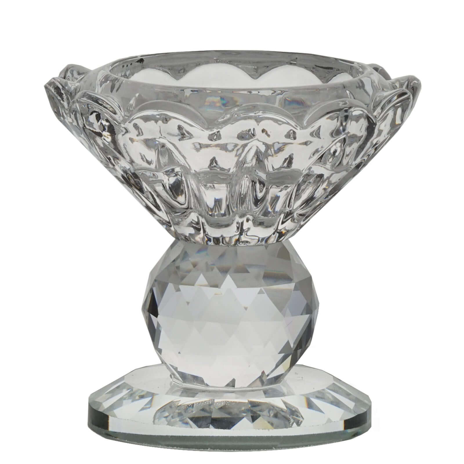 Gemcut Crystal Glass Prism Votive Candle Holder - Ideal for Decor! 2.5" Tall