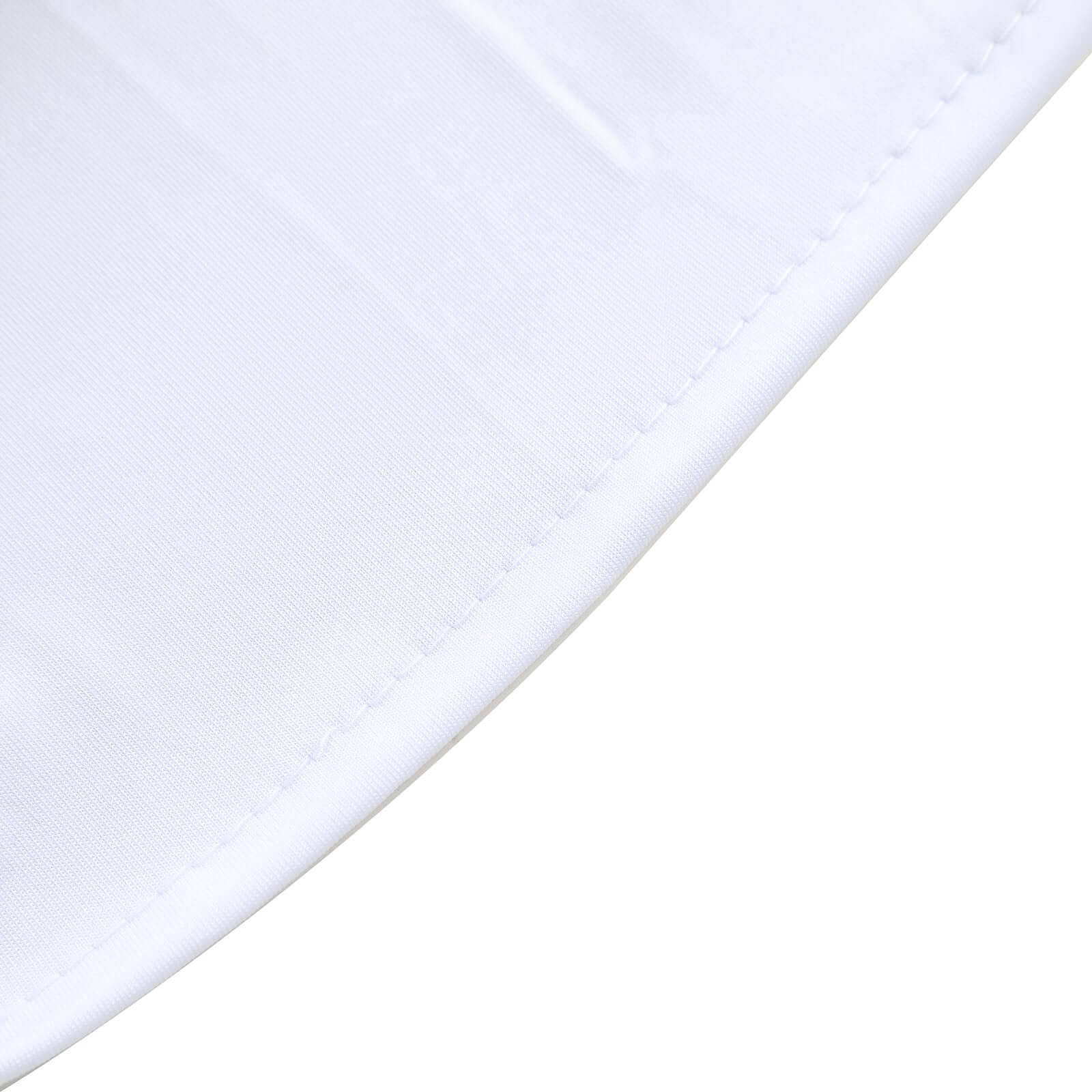 2-Piece White Spandex Wedding Arch Covers - 6ft & 8ft, Ideal for Round Top & Double Arch Stands