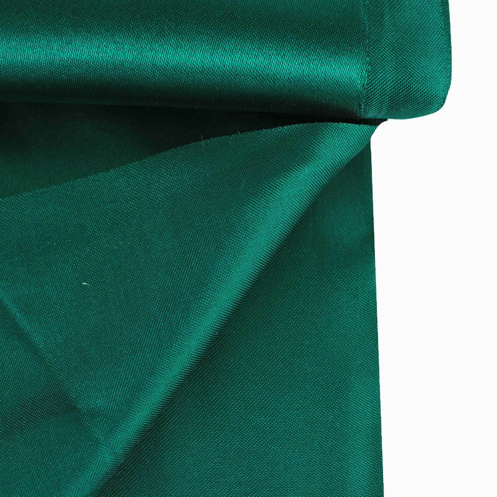 10-Yard by 54-Inch Hunter Emerald Green Satin Fabric Bolt - Ideal for DIY and Decor