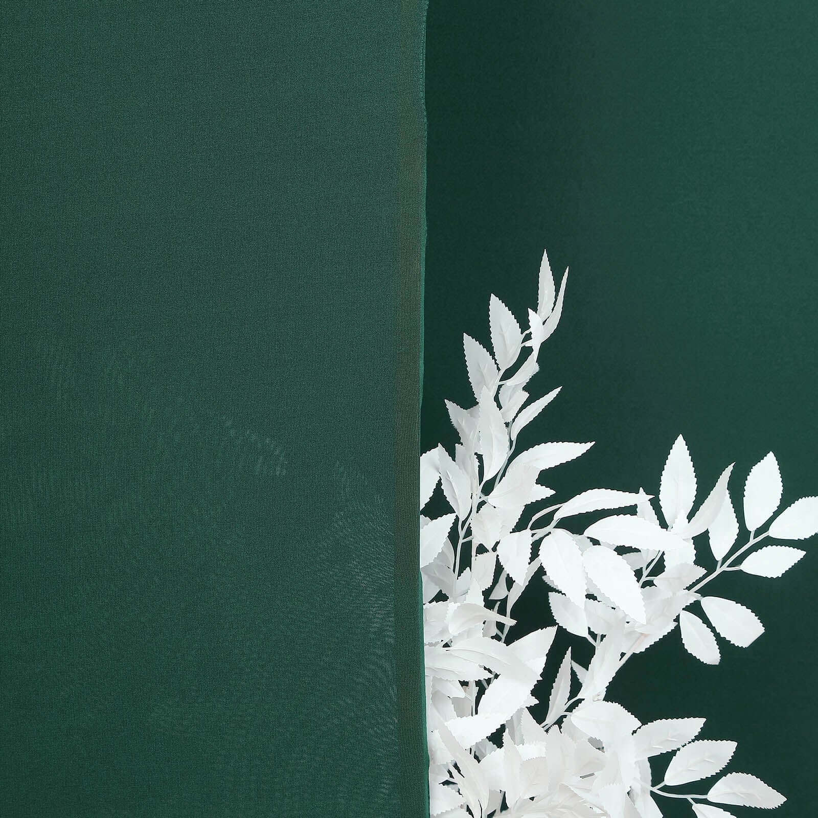 3-Piece Matte Hunter Emerald Green Spandex Fitted Covers for Round Top Chiara Wedding Arch (5ft, 6ft, 7ft)