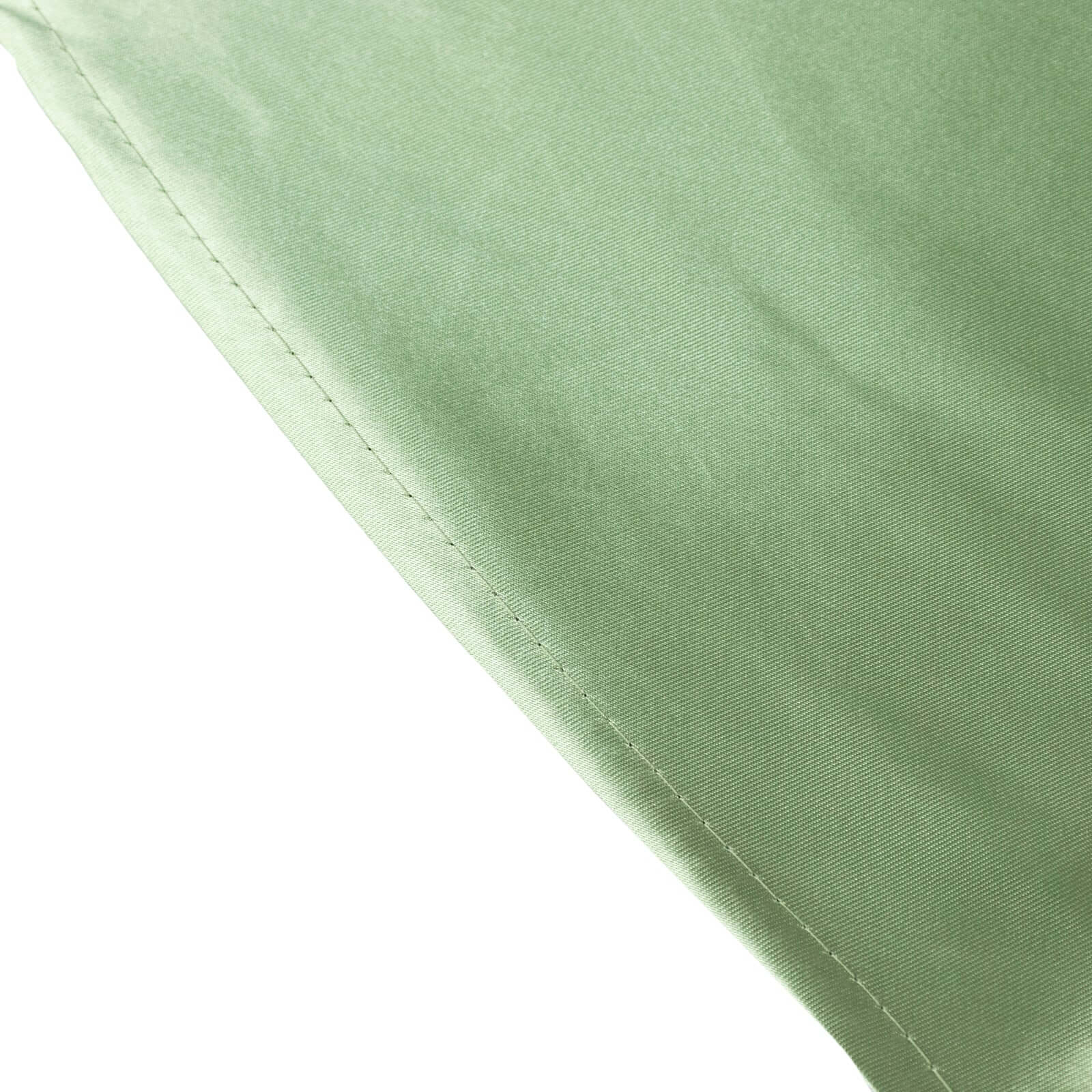 Hot! Sage Green Satin 132" Round Seamless Tablecloth - Stylish Cover