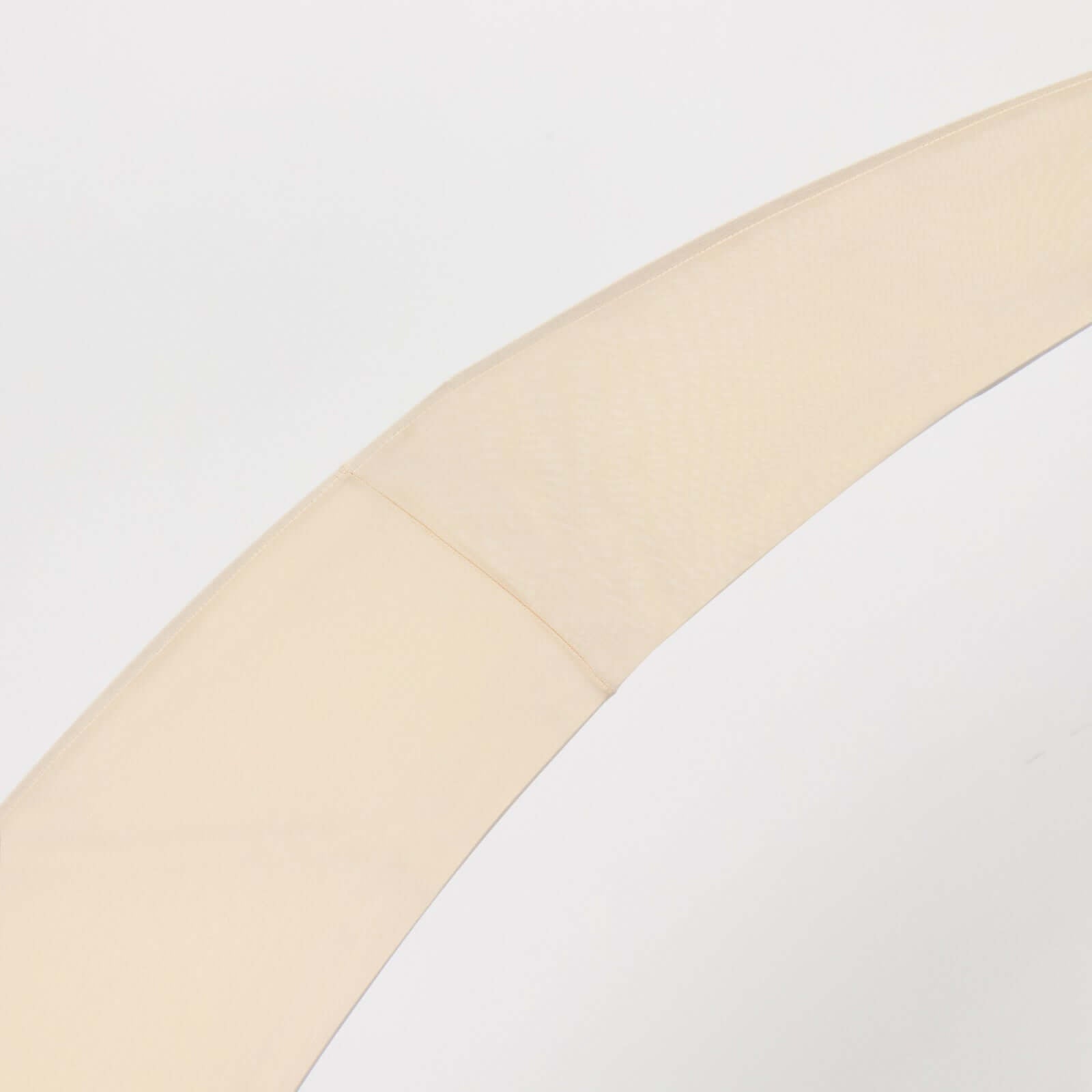 Special Offer! Set of 2 Beige Spandex Wedding Arch Backdrop Covers for 6.5ft & 8ft Stands