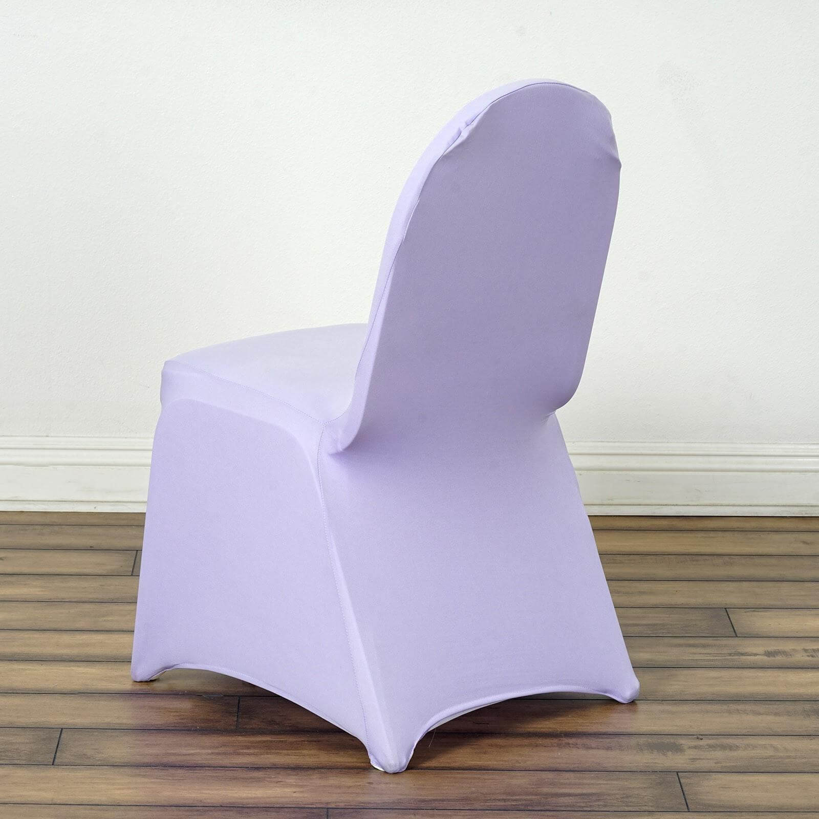 Lavender Lilac Spandex Banquet Chair Cover - Stretch 160GSM Fabric, Slip-On Design