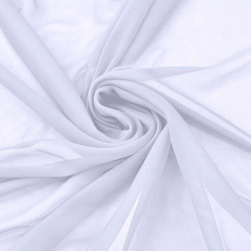 Hot Deal! 54x10yd White Sheer Chiffon Fabric for DIY Drapery