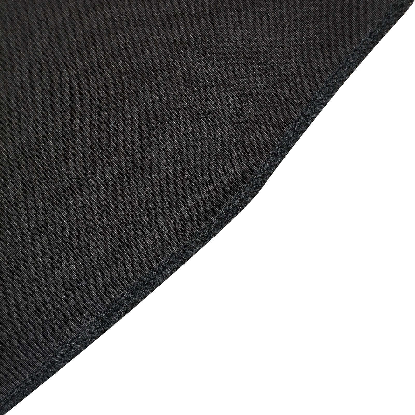 8ft x 7ft Double-Sided Black Spandex Snug-Fit Hexagon Wedding Arbor Backdrop Cover