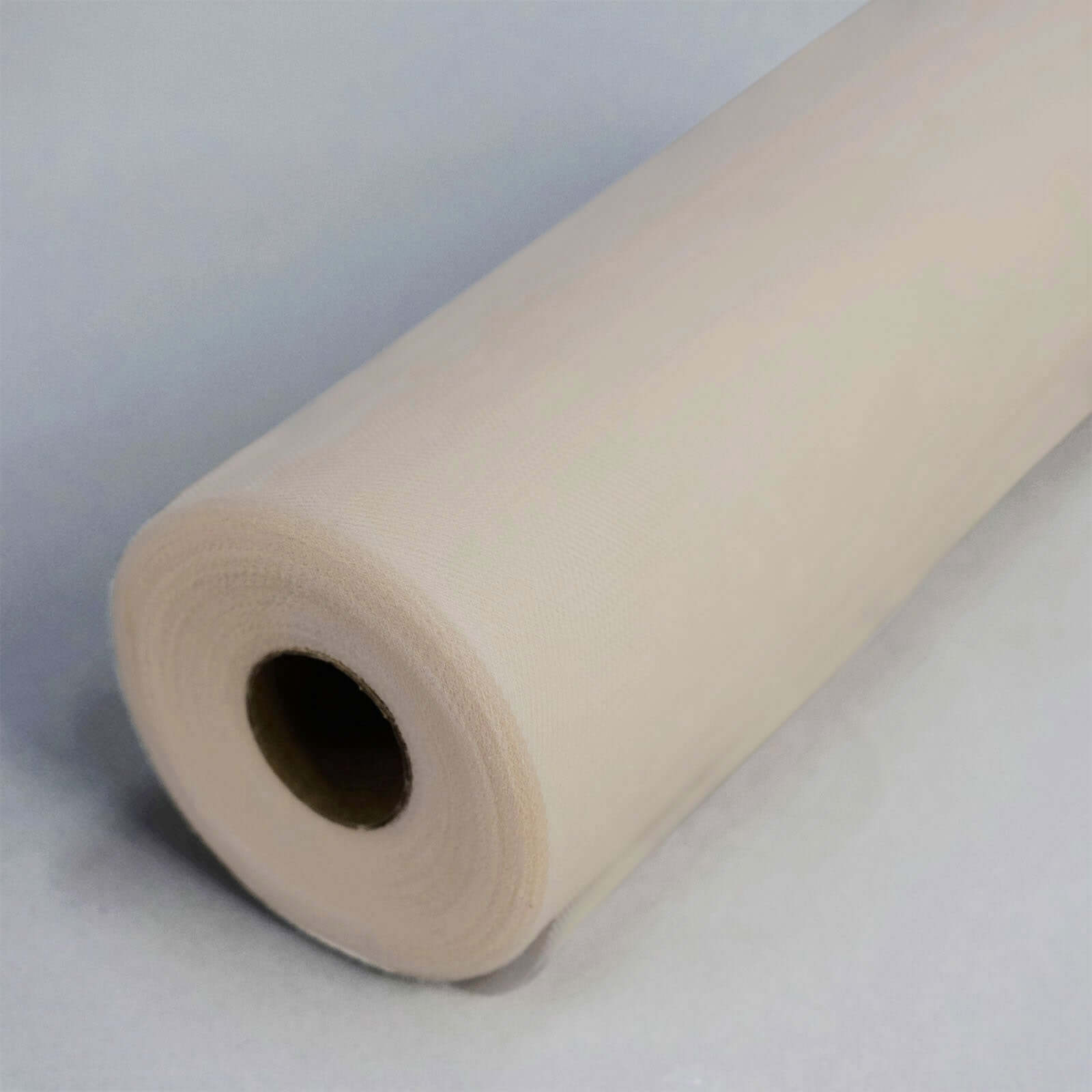 100 Yards of Soft Beige Tulle Fabric Bolt, Ideal for Crafts and Special Occasions