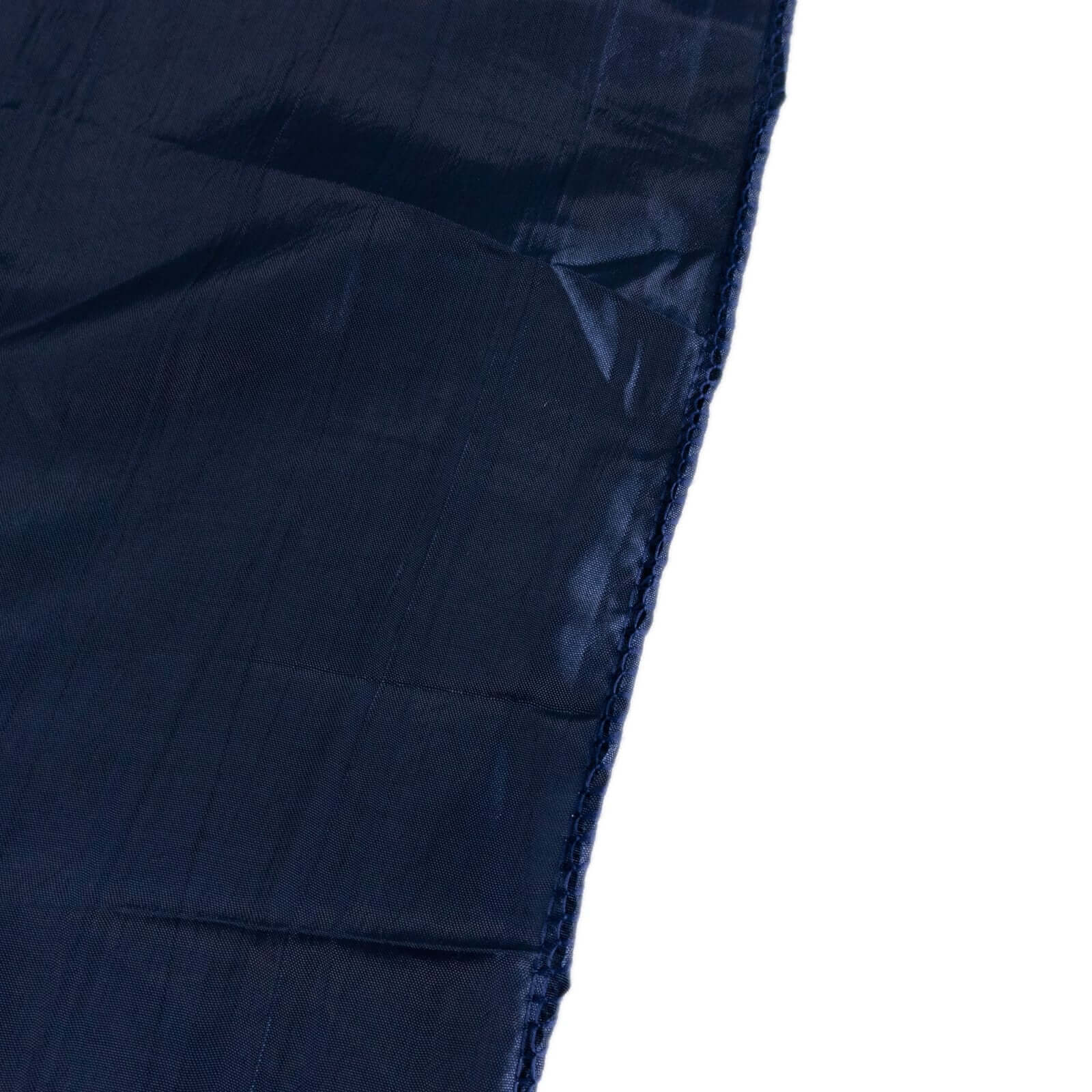 Navy Blue Reusable Crinkle Crushed Taffeta Slipcover for Banquet Chairs - Great Value!