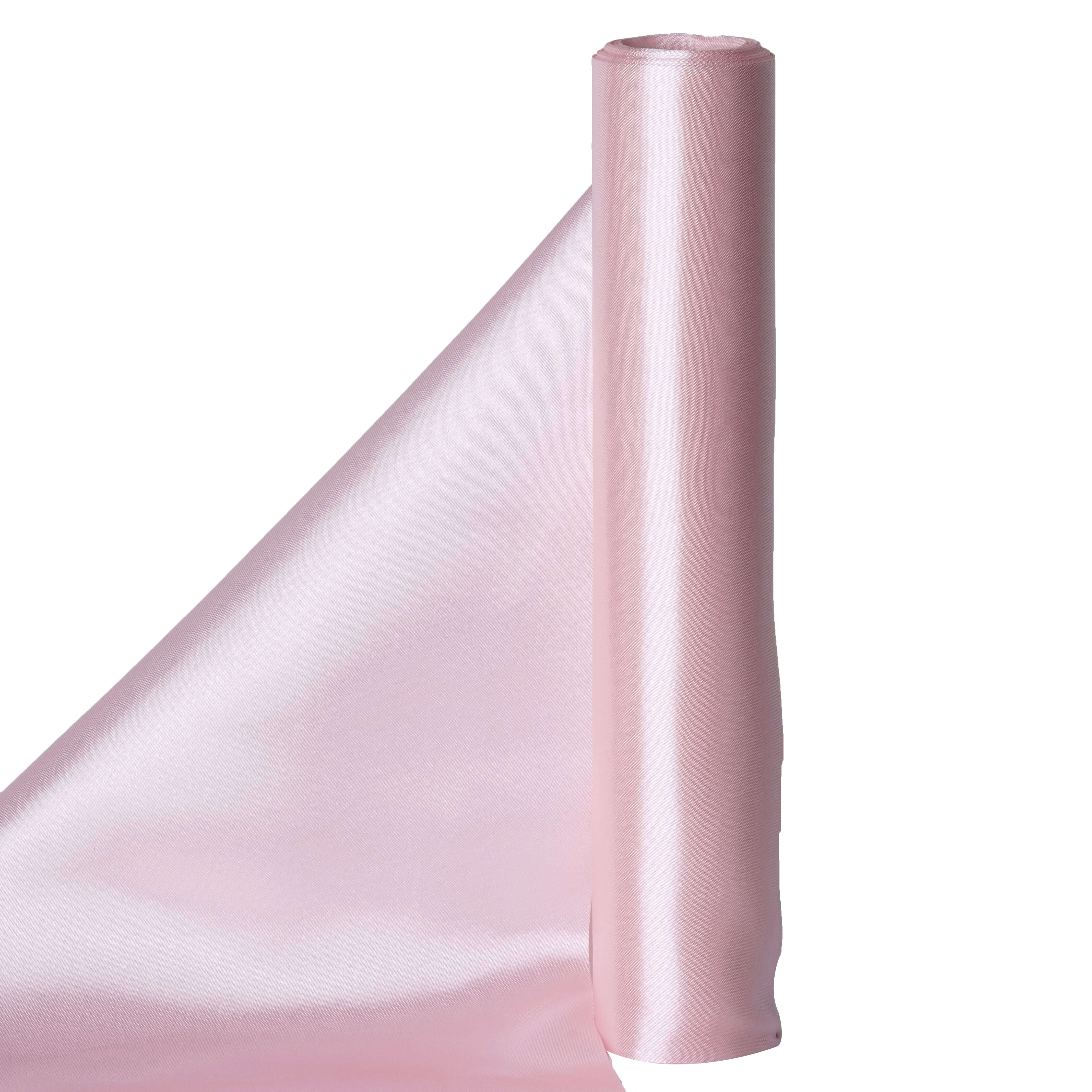 Wholesale Blush Satin Fabric Bolt - 12-Foot Wide, 10-Yard Long for DIY Crafts