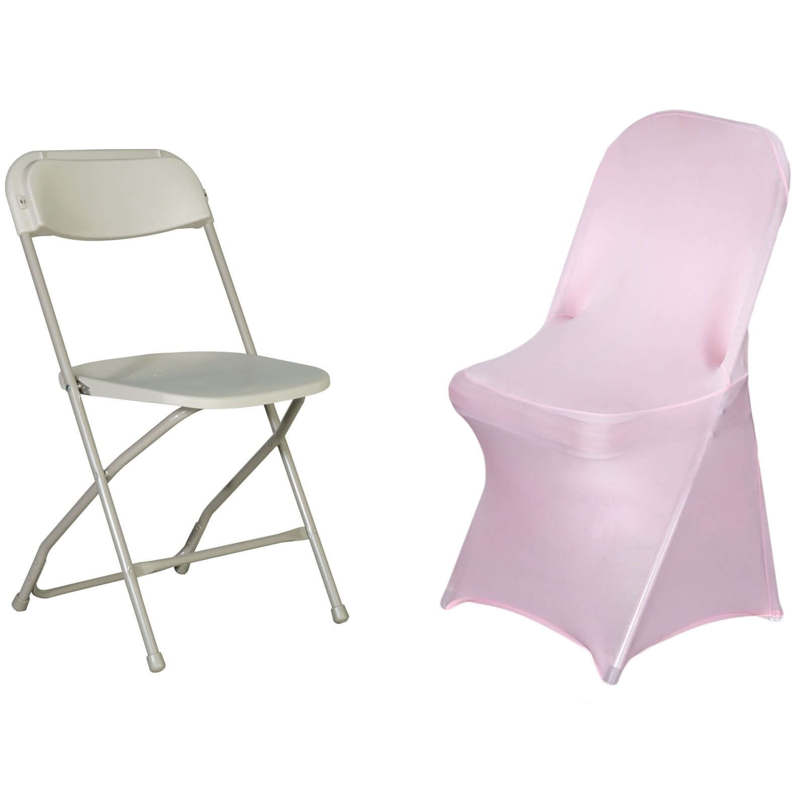 Reusable & Wrinkle-Resistant 160GSM Pink Spandex Stretch Slipcover for Folding Chairs