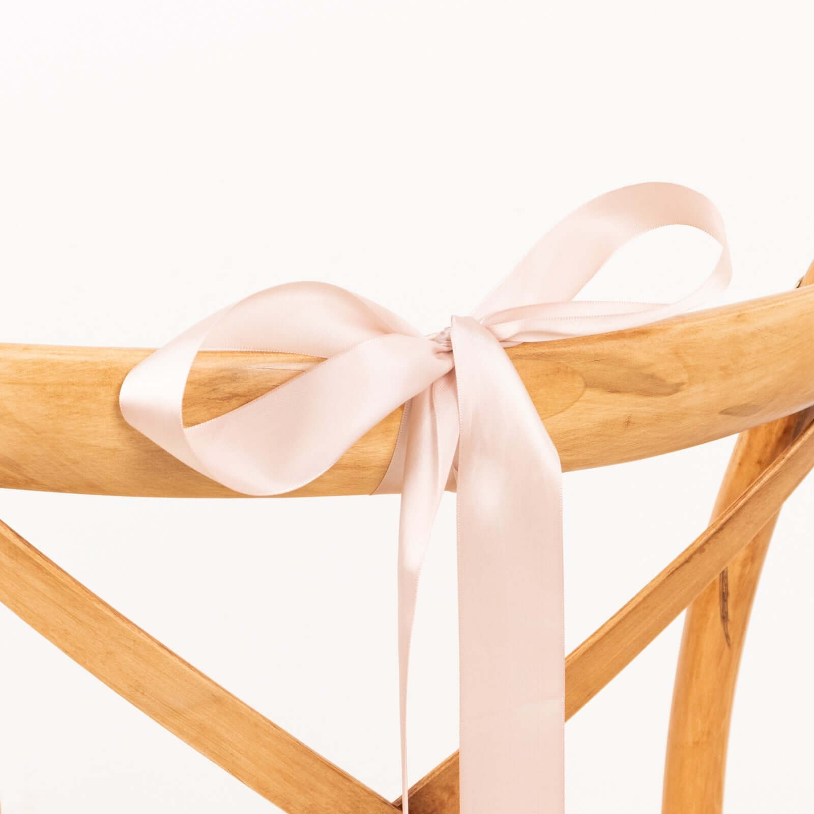 50 Yards 1.5-Inch Nude High-Quality Single-Face Decorative Polyester Satin Ribbon