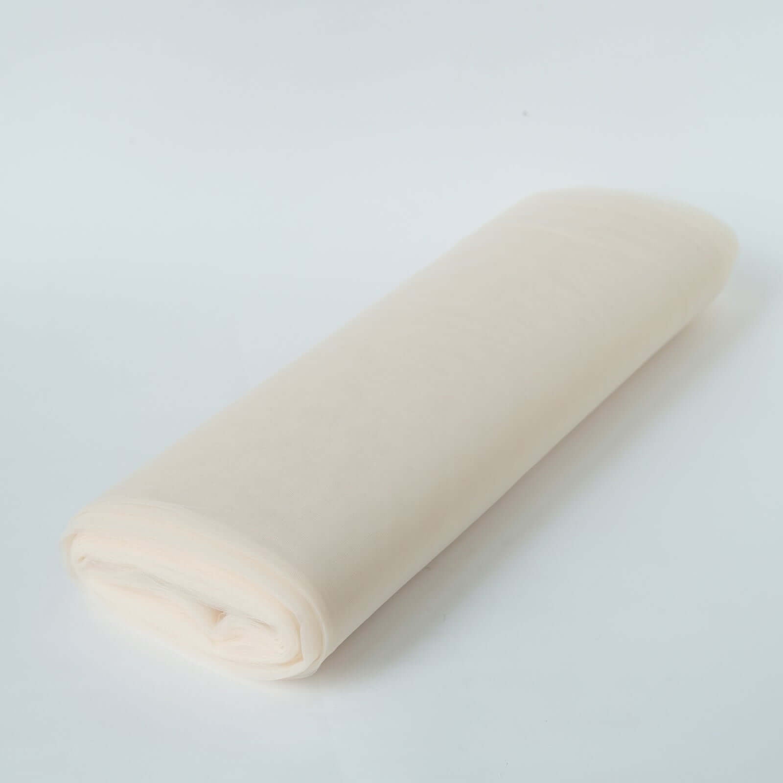 Hot Deal! 108'x50 Yards Ivory Tulle Fabric Bolt for DIY Crafts