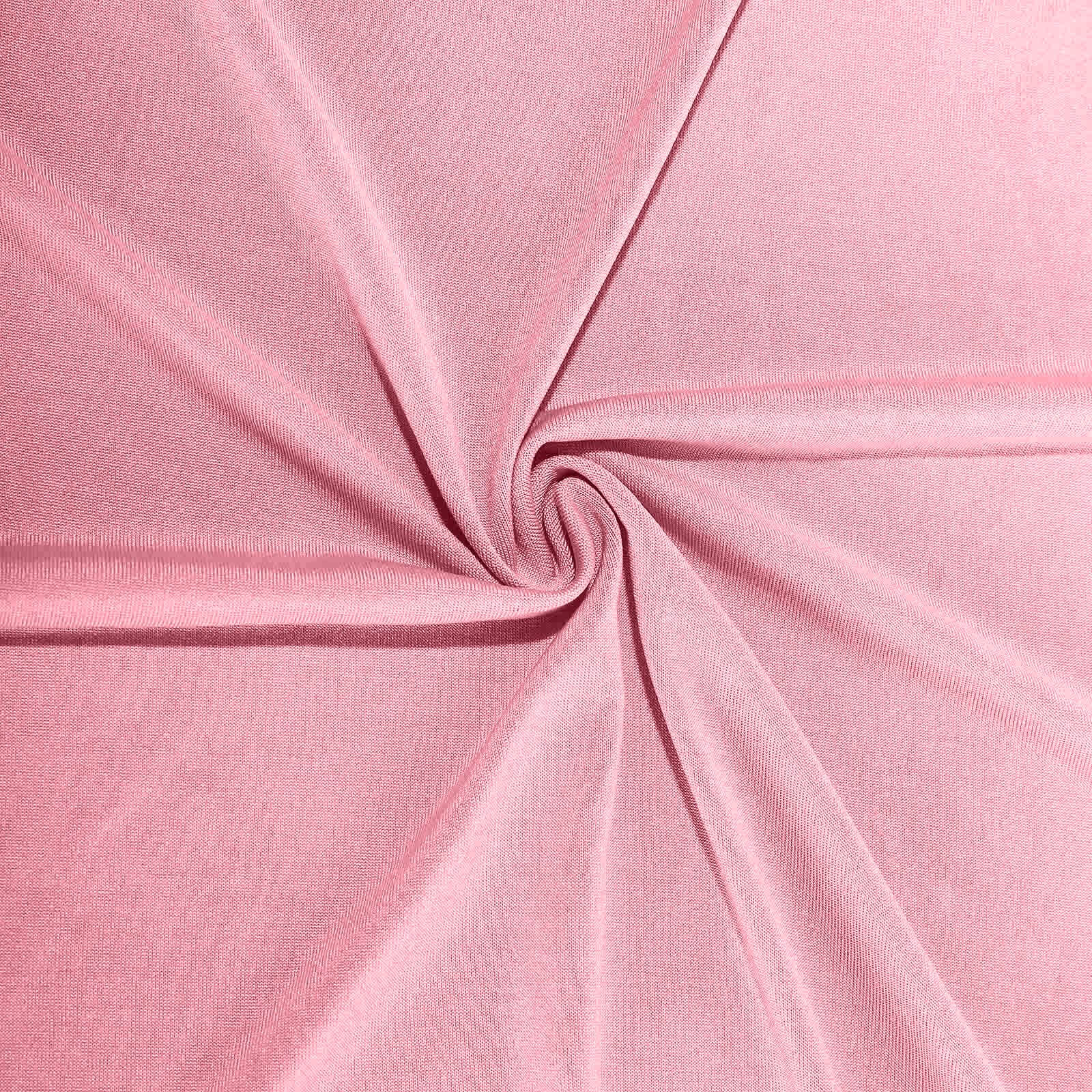 Pink Spandex Stretch Fitted Cocktail Table Cover - Easy Maintenance for 24-32