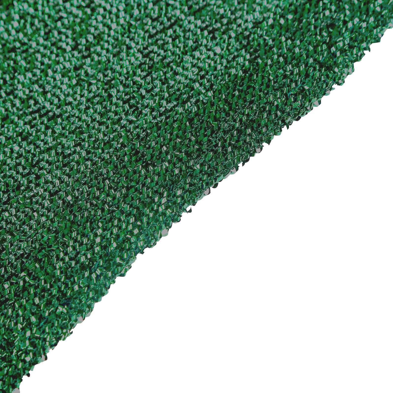 Hot Sale! 6ft Hunter Emerald Green Shimmer Tinsel Spandex Cover for Round Top Wedding Arch Stand