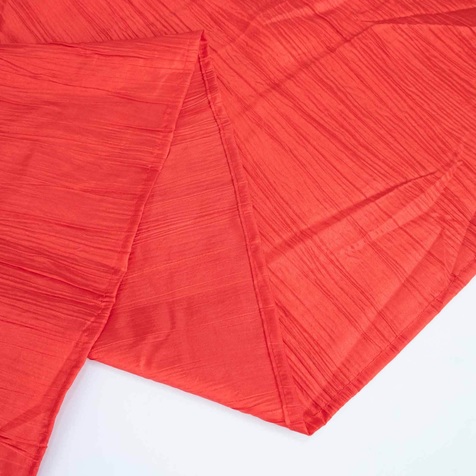 5-Pack Red Crinkle Taffeta Chair Sashes (6x106) - Ideal Decor for Weddings and Gatherings