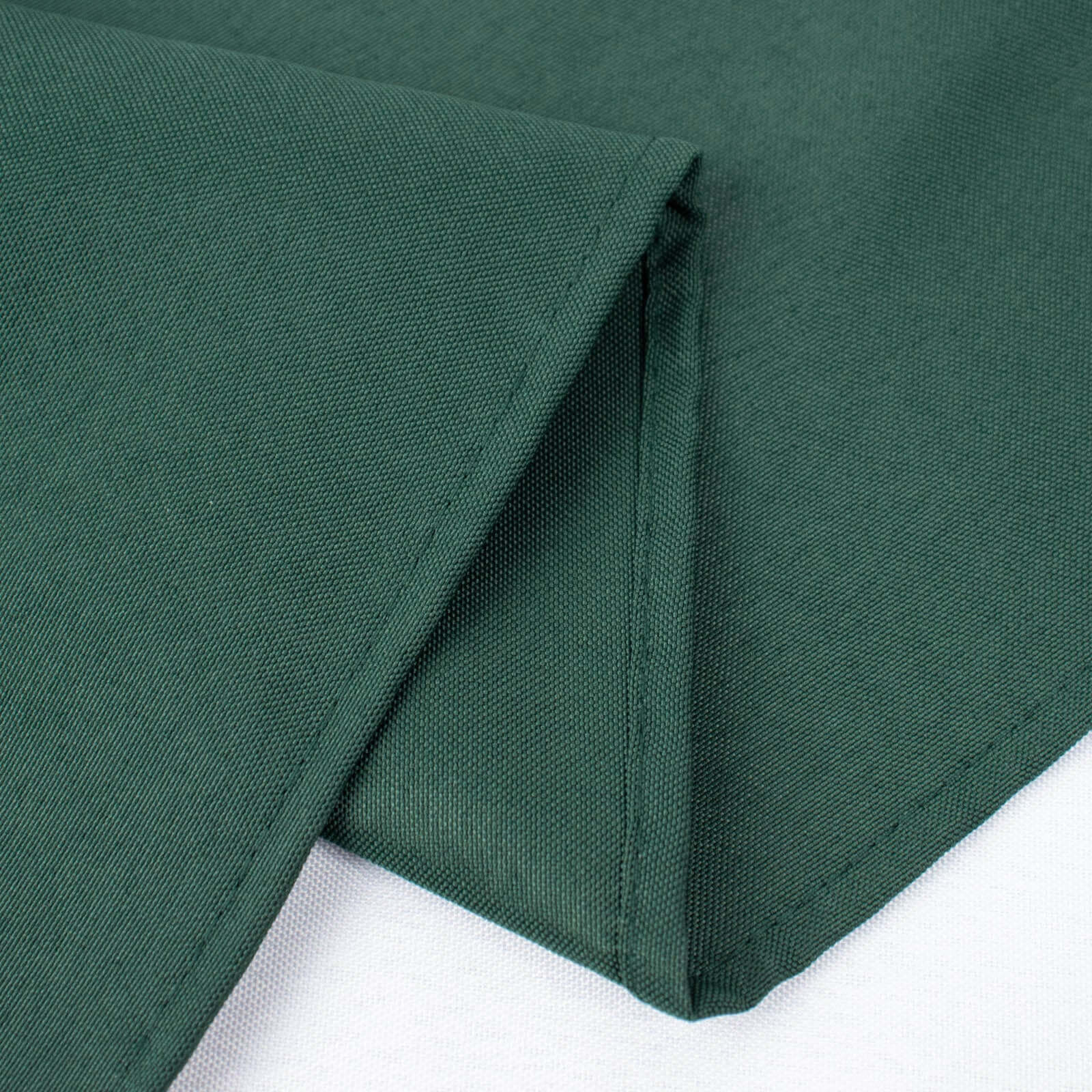 5-Pack Premium 20x20 Hunter Emerald Green Polyester Dinner Napkins - Wrinkle-Free & Durable
