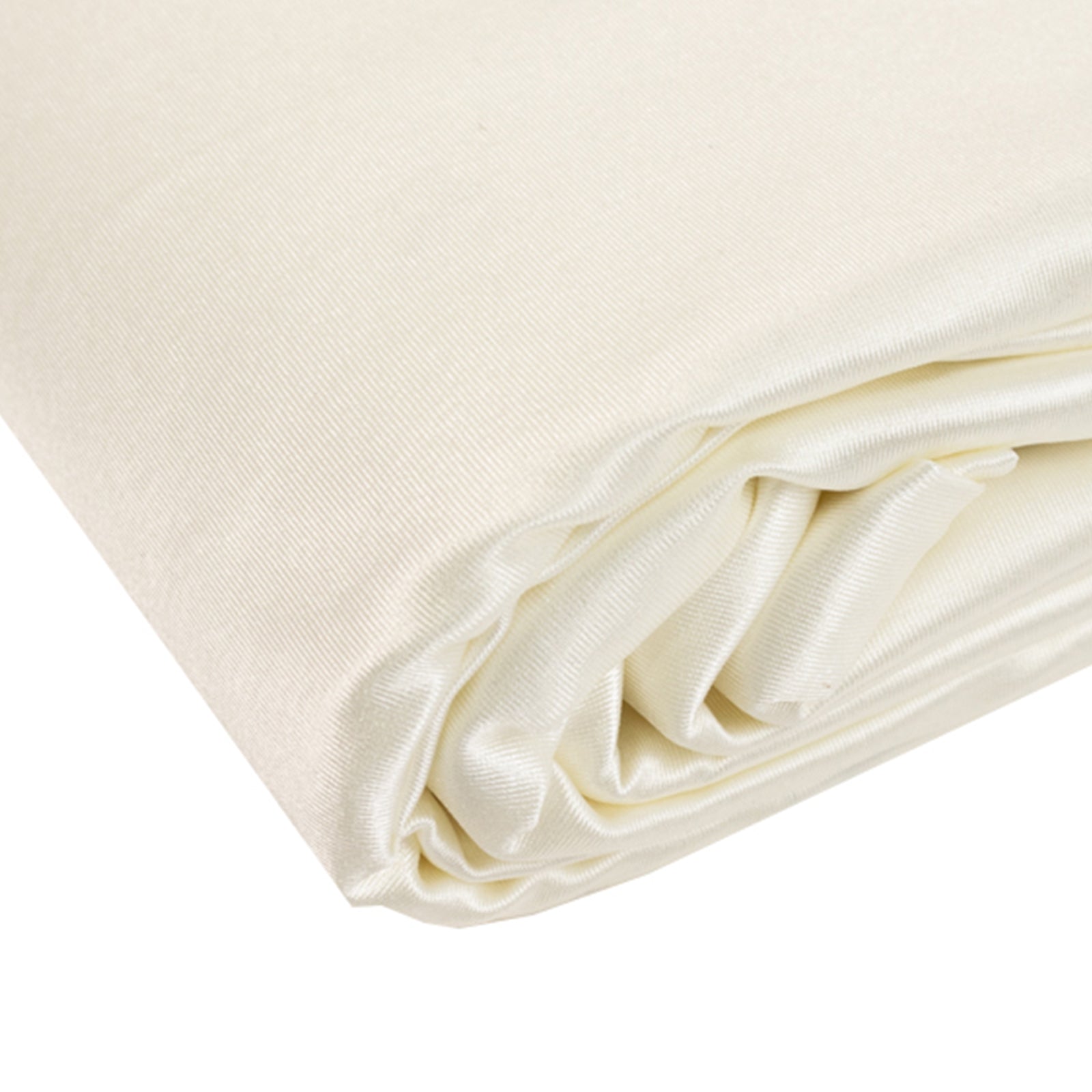 Premium Shimmer Pearl White Scuba Polyester Fabric Roll - Wrinkle Free for DIY