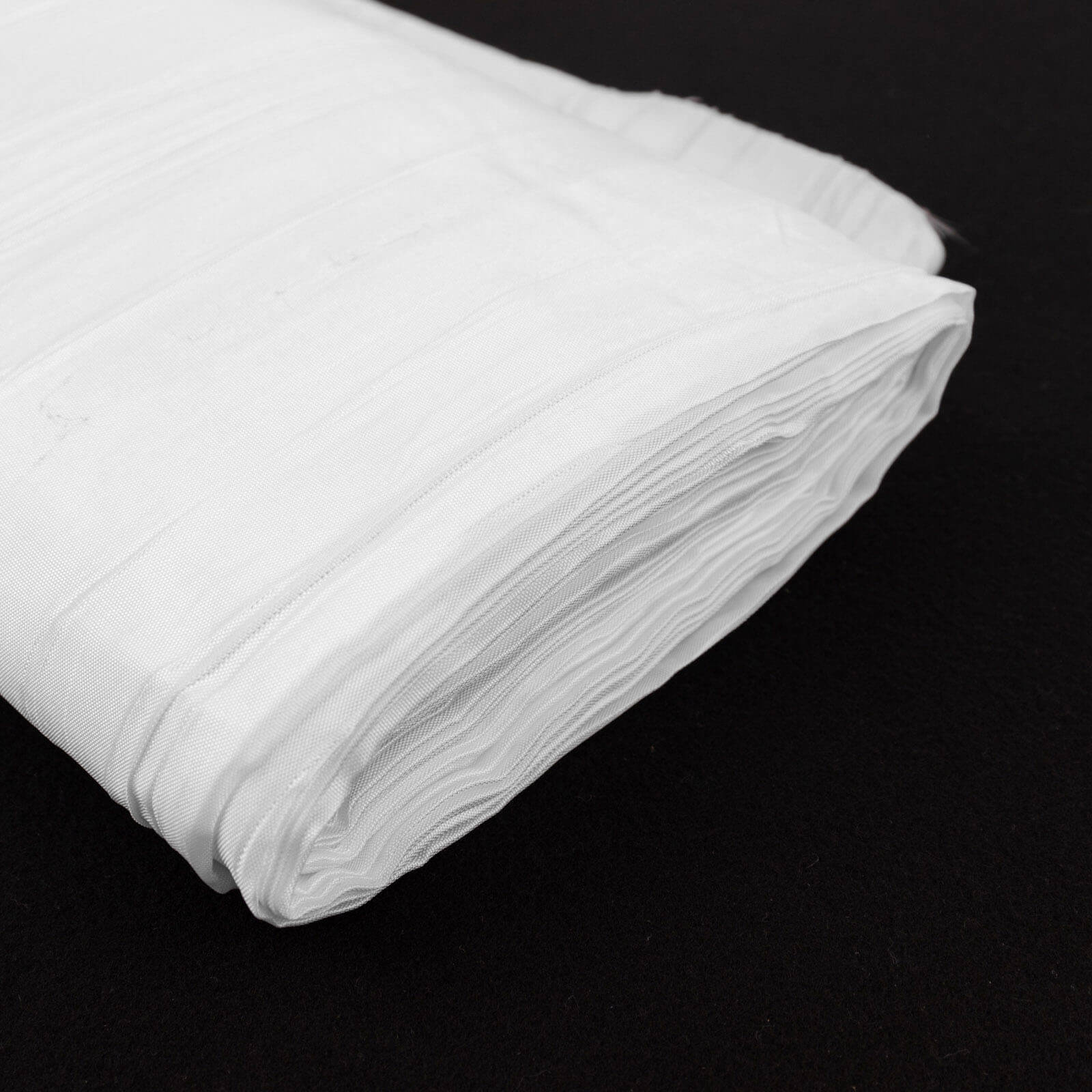 Hot Deal! 54"x10 Yards White Accordion Crinkle Taffeta Fabric Bolt