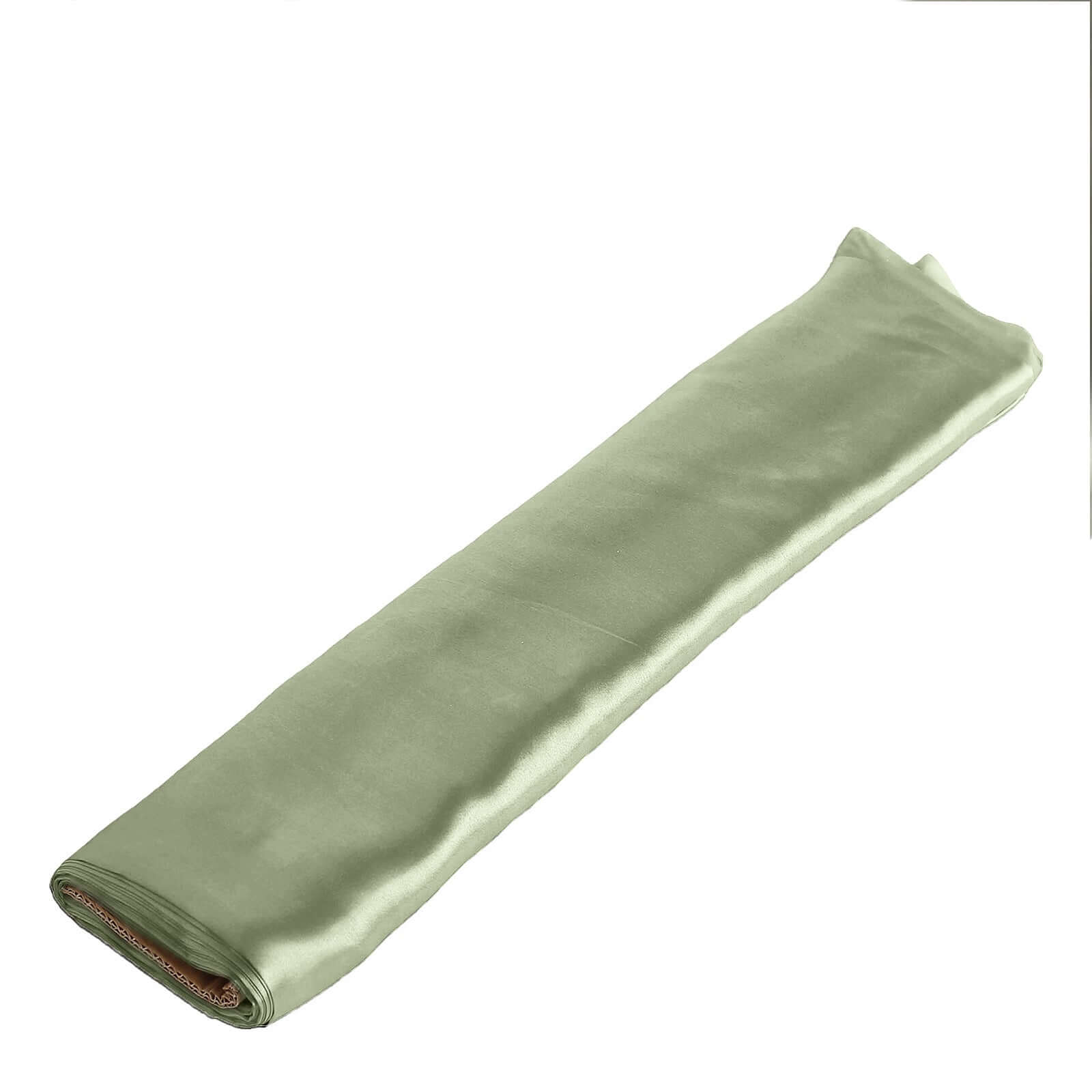 Hot Deal! 10-Yard x 54 Dusty Sage Green Satin Fabric Bolt