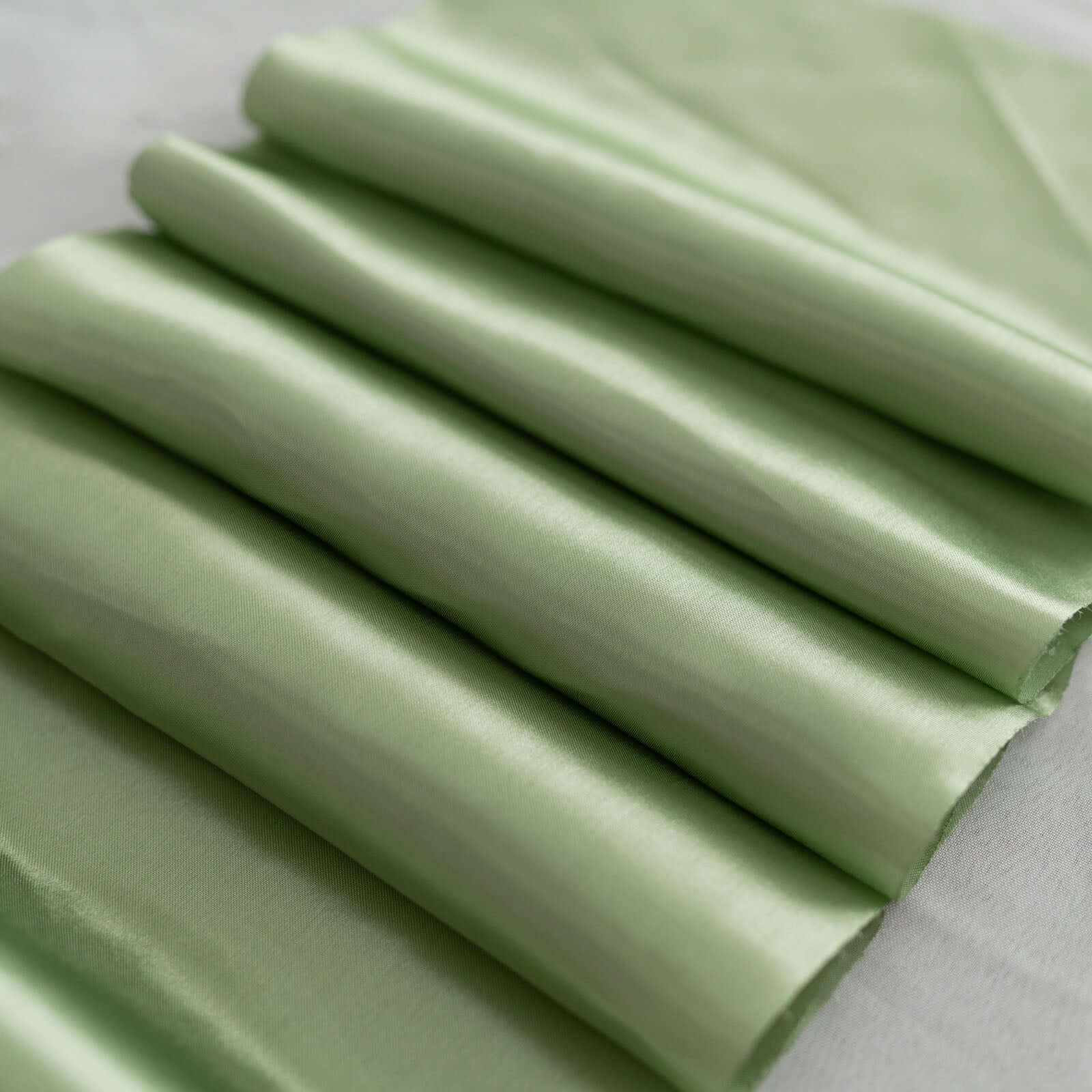 Wholesale 12x10 Yards Sage Green Satin Fabric Bolt for DIY Crafts and Decor