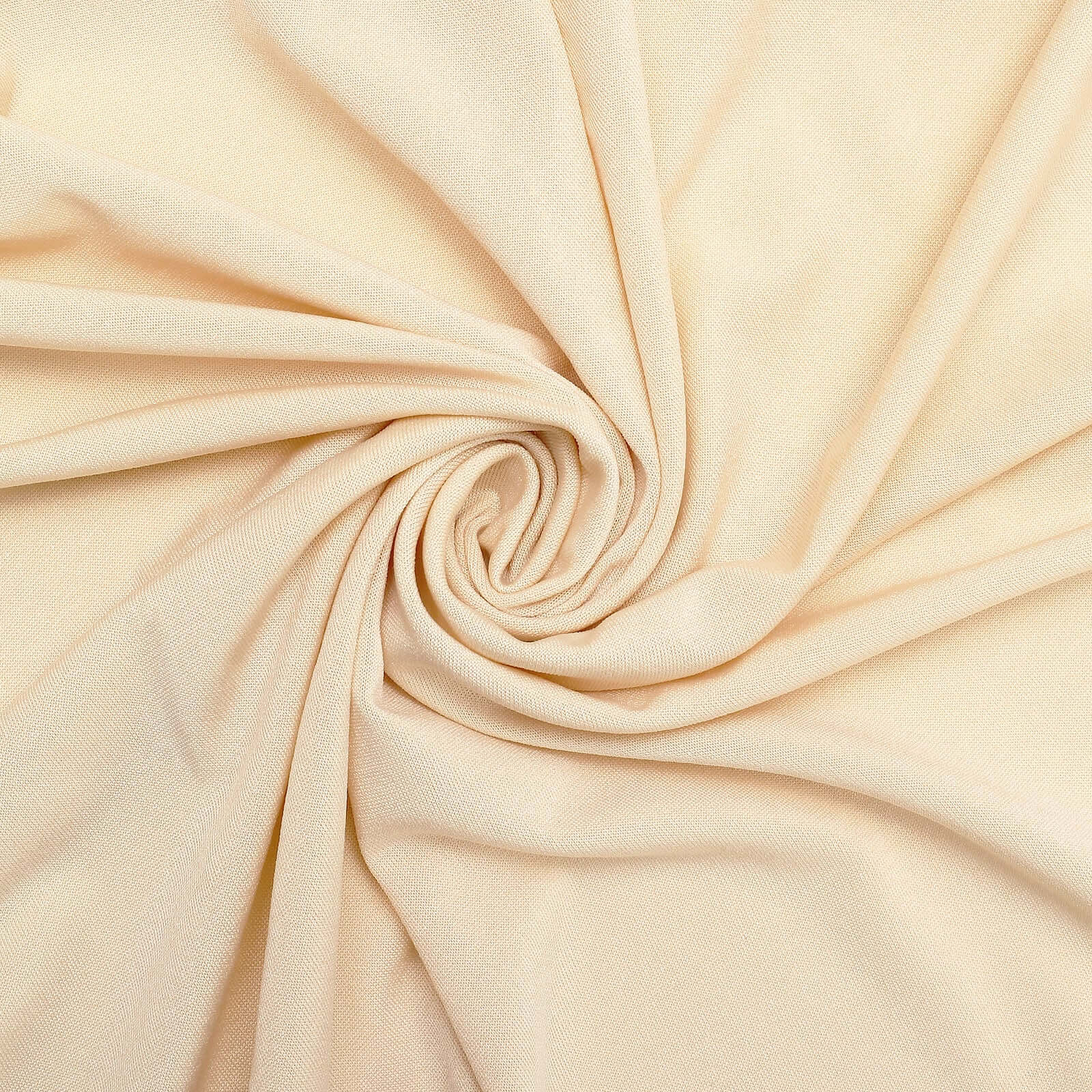 Hot Sale! Set of 4 Matte Beige Spandex Fitted Covers for Round Top Chiara Wedding Arch Stands in 4 Sizes