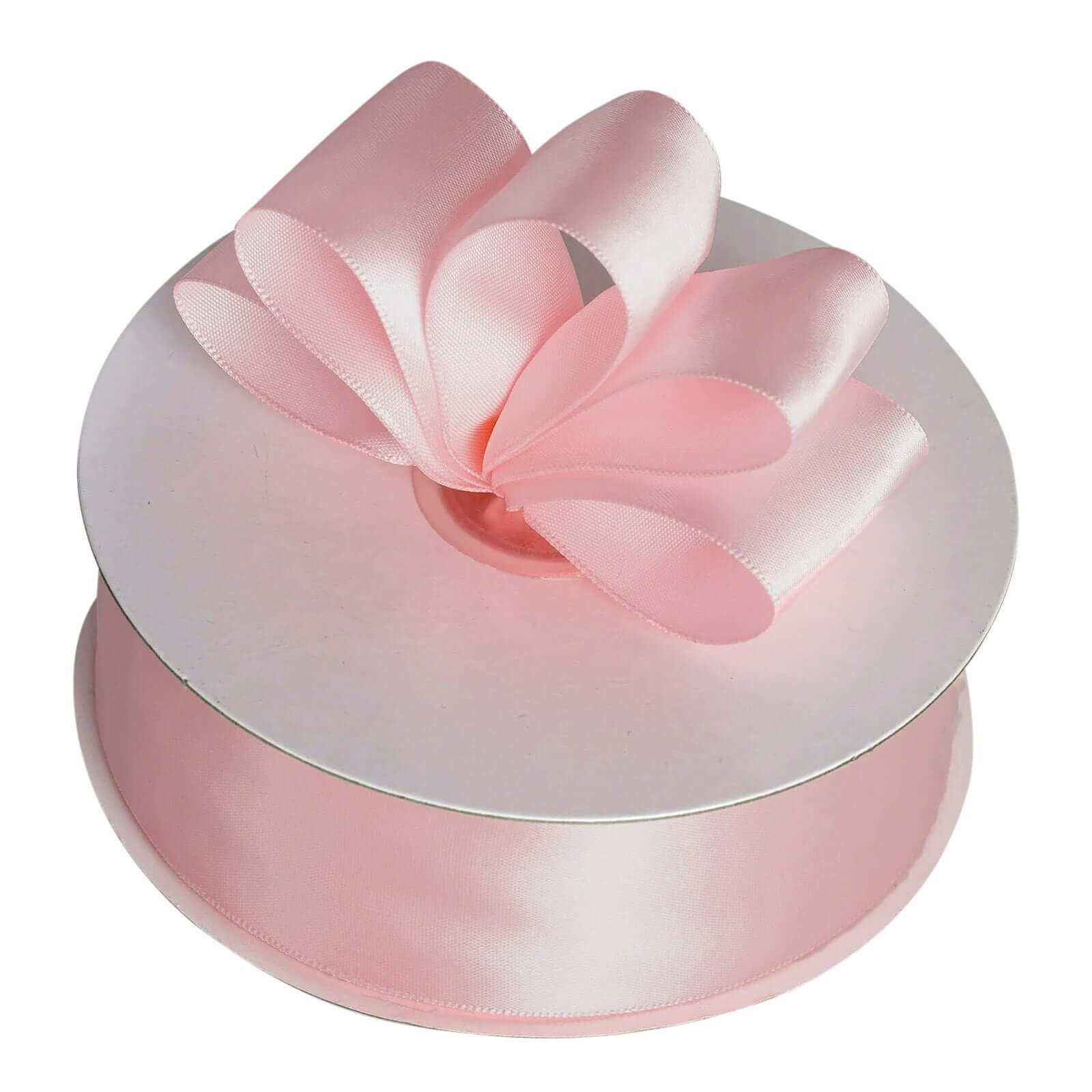 50 Yards 1.5 - inch Blush High - quality Single - faced Decorative Polyester Satin Ribbon